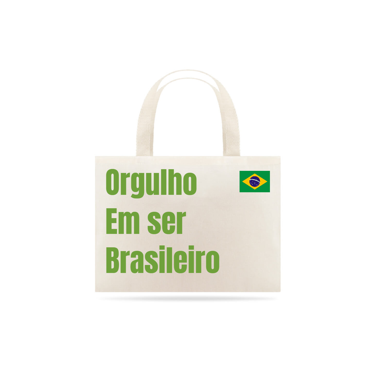 Nome do produto: Ecobag Orgulho em ser brasileiro
