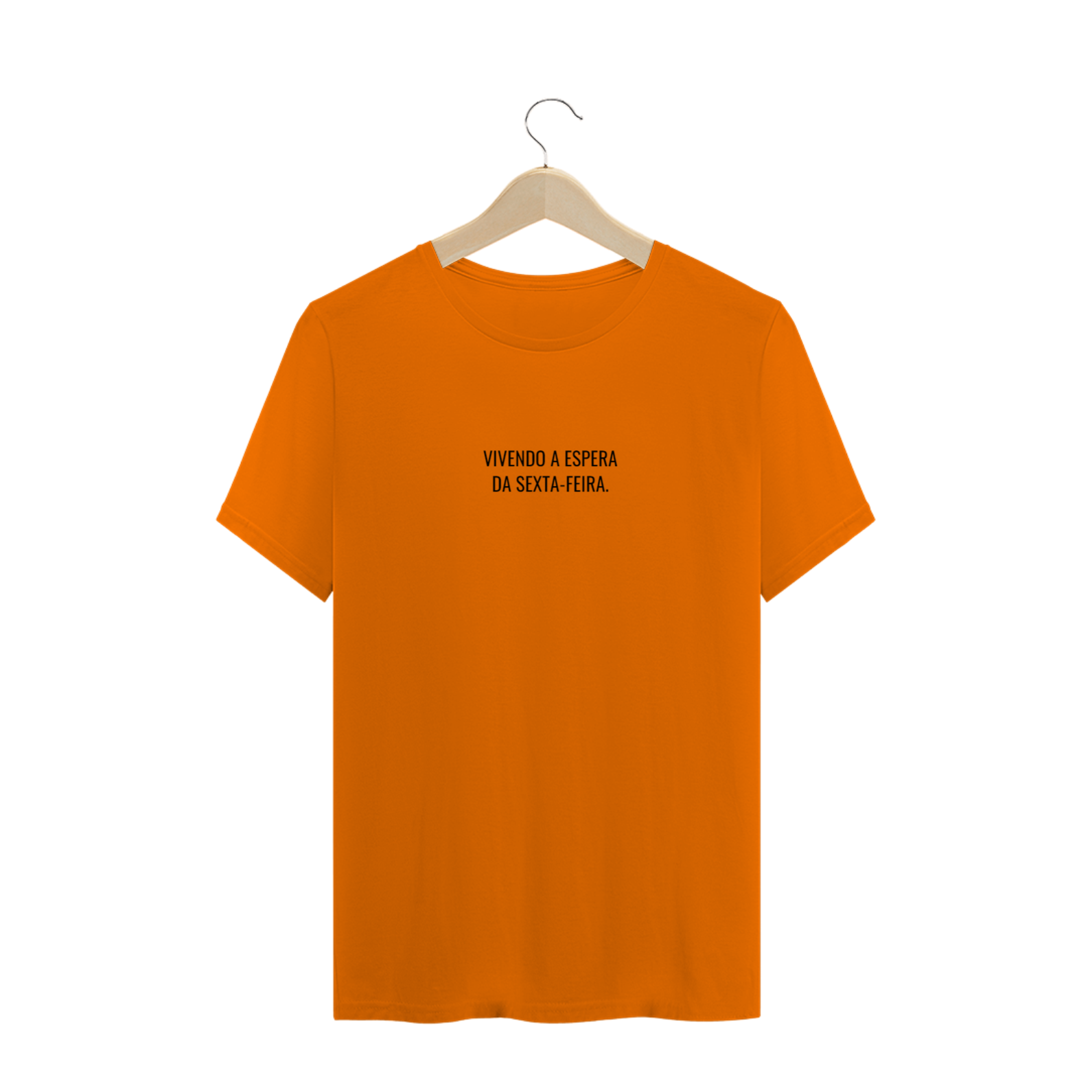 Nome do produto: Camiseta Laranja A Espera da Sexta-feira 