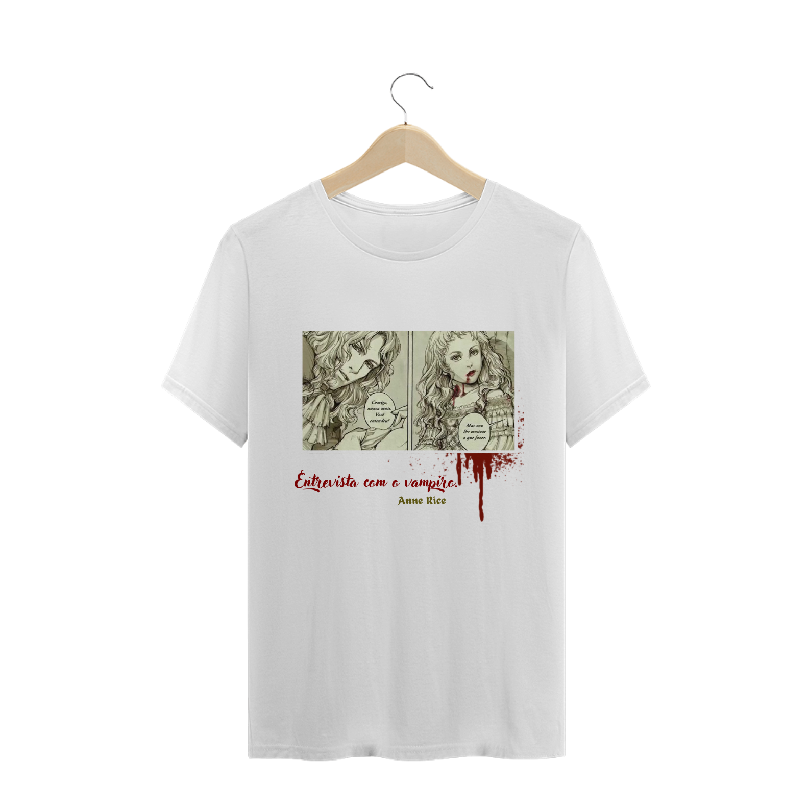 Nome do produto: T Shirt Unissex Entrevista com o Vampiro