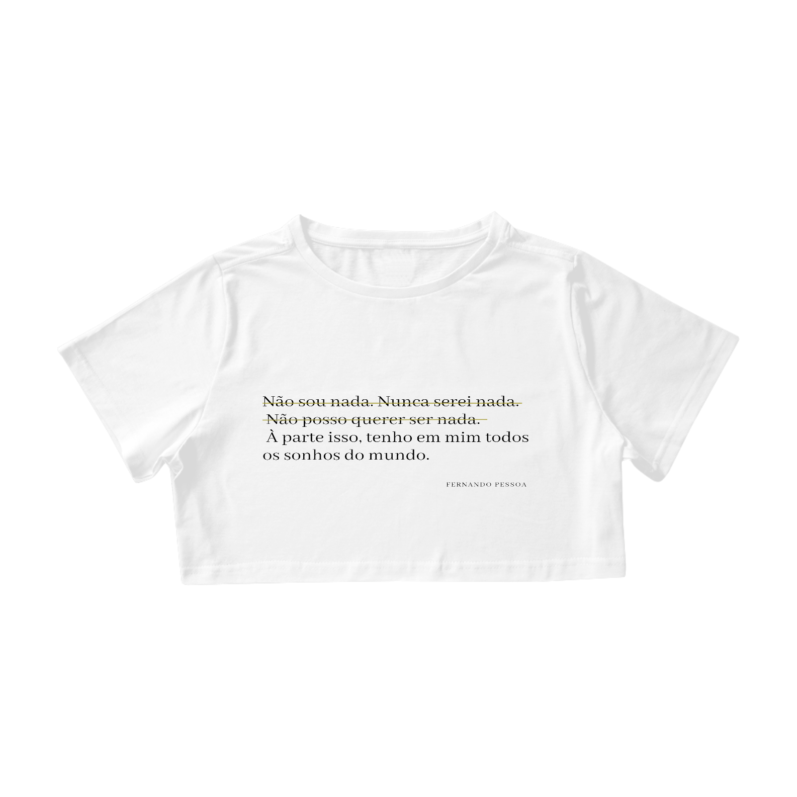 Nome do produto: Cropped Fernando Pessoa