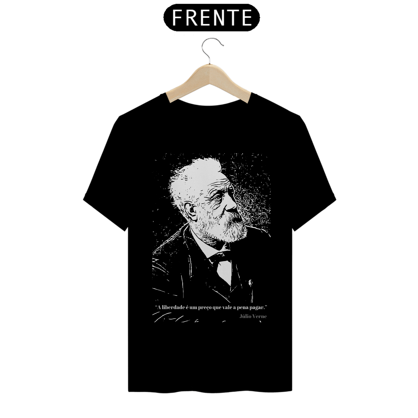 Nome do produto: T  shirt Unissex Julio Verne