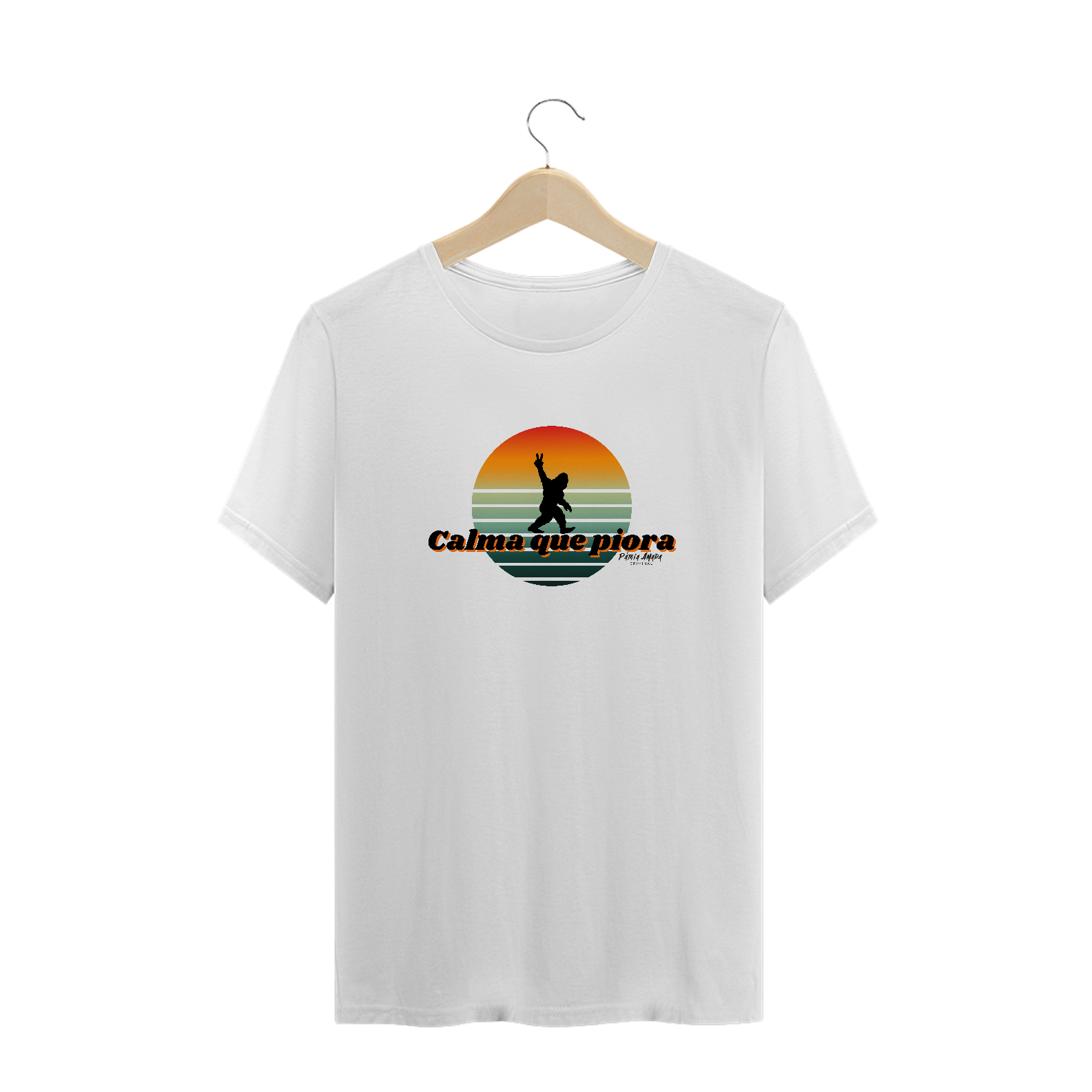 Nome do produto: Camiseta Calma Que Piora Plus