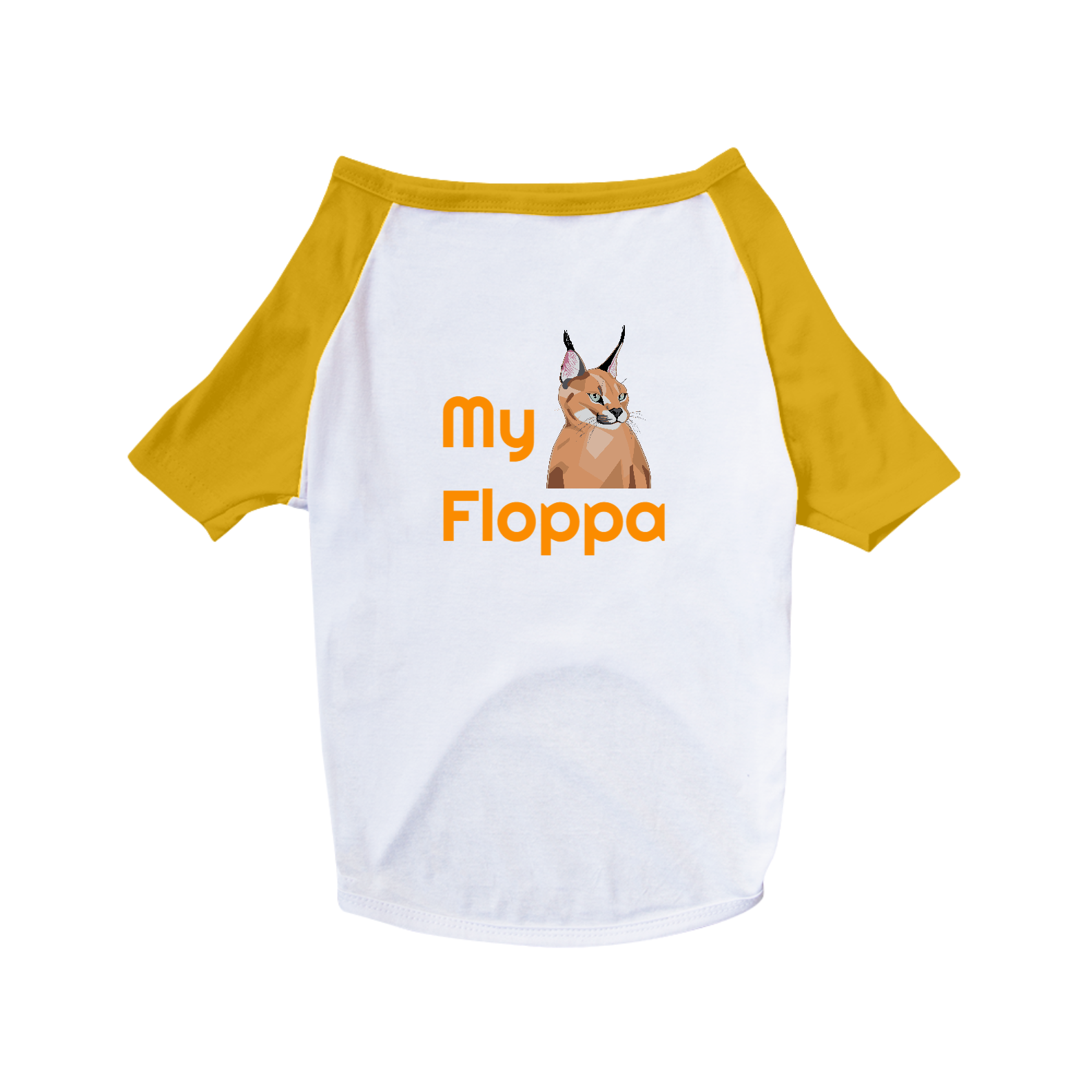 Nome do produto: Camisa Pet Dog - Floppa Laranja
