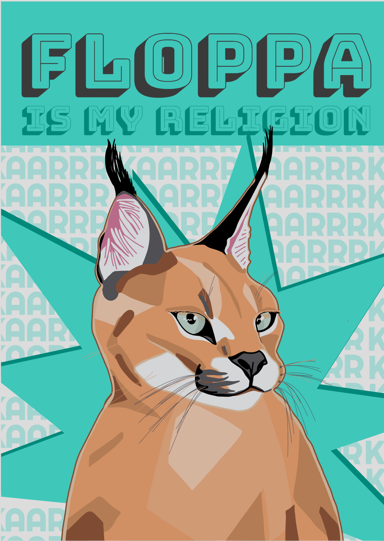 Nome do produto: Poster Floppa is my Religion