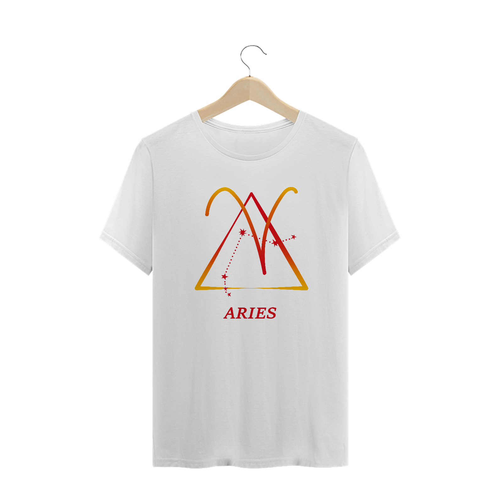 Nome do produto: Camiseta Signos - Áries Branca