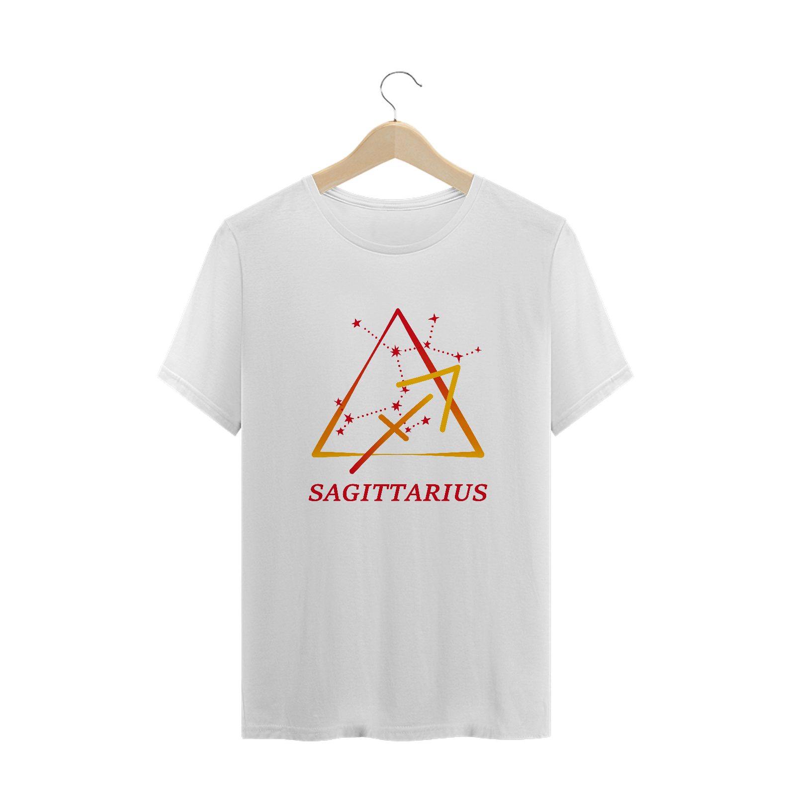 Nome do produto: Camiseta Signos - Sagitário - Branca