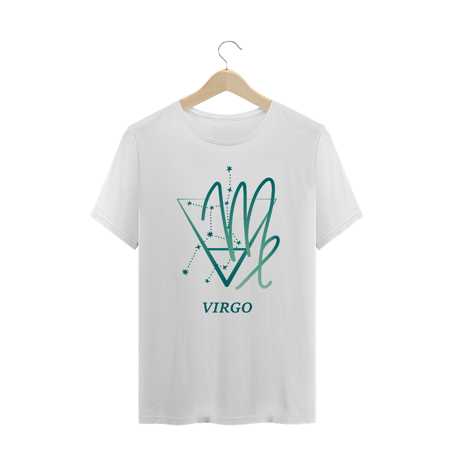 Nome do produto: Camiseta Signos - Virgem - Branca