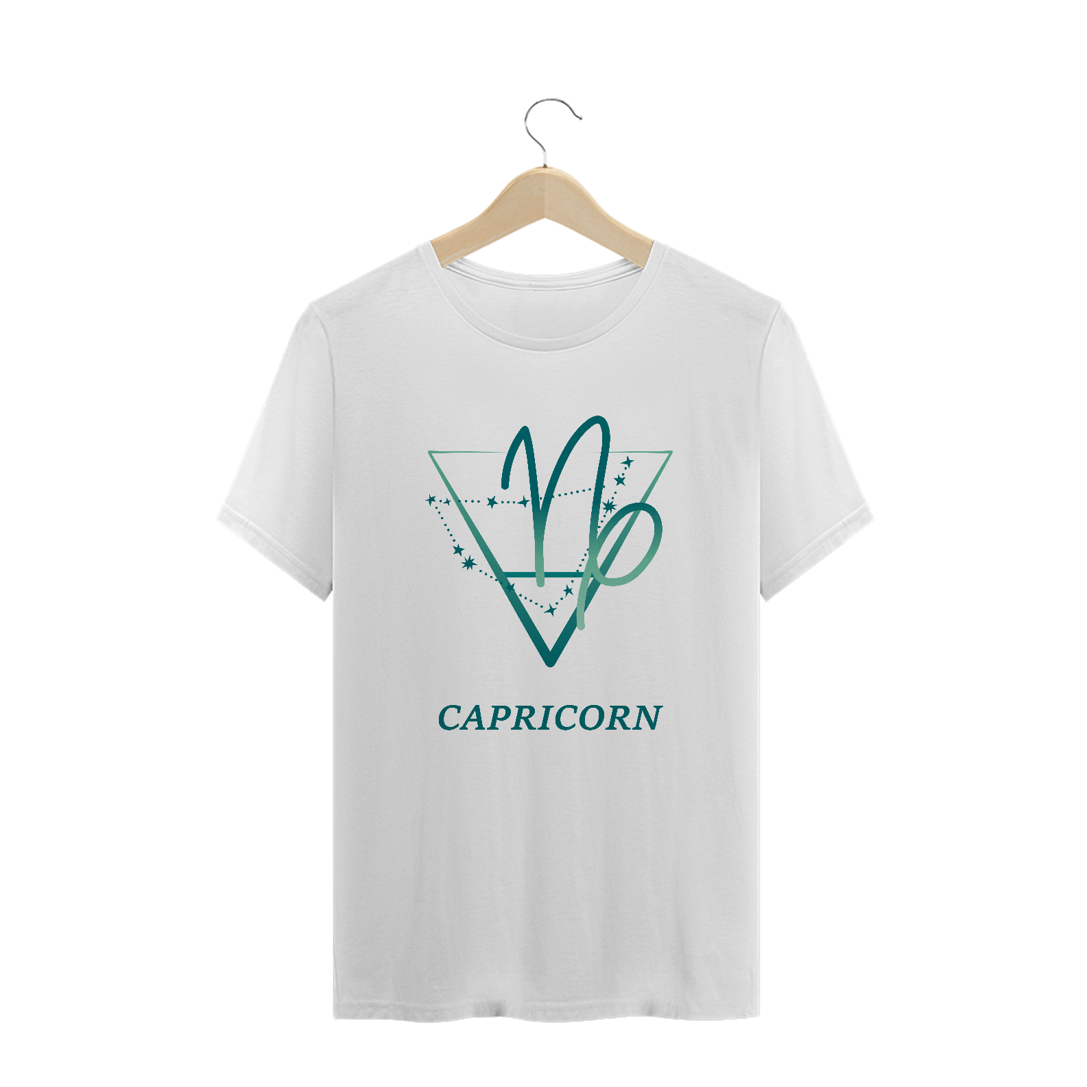 Nome do produto: Camiseta Signos - Capricórnio - Branca
