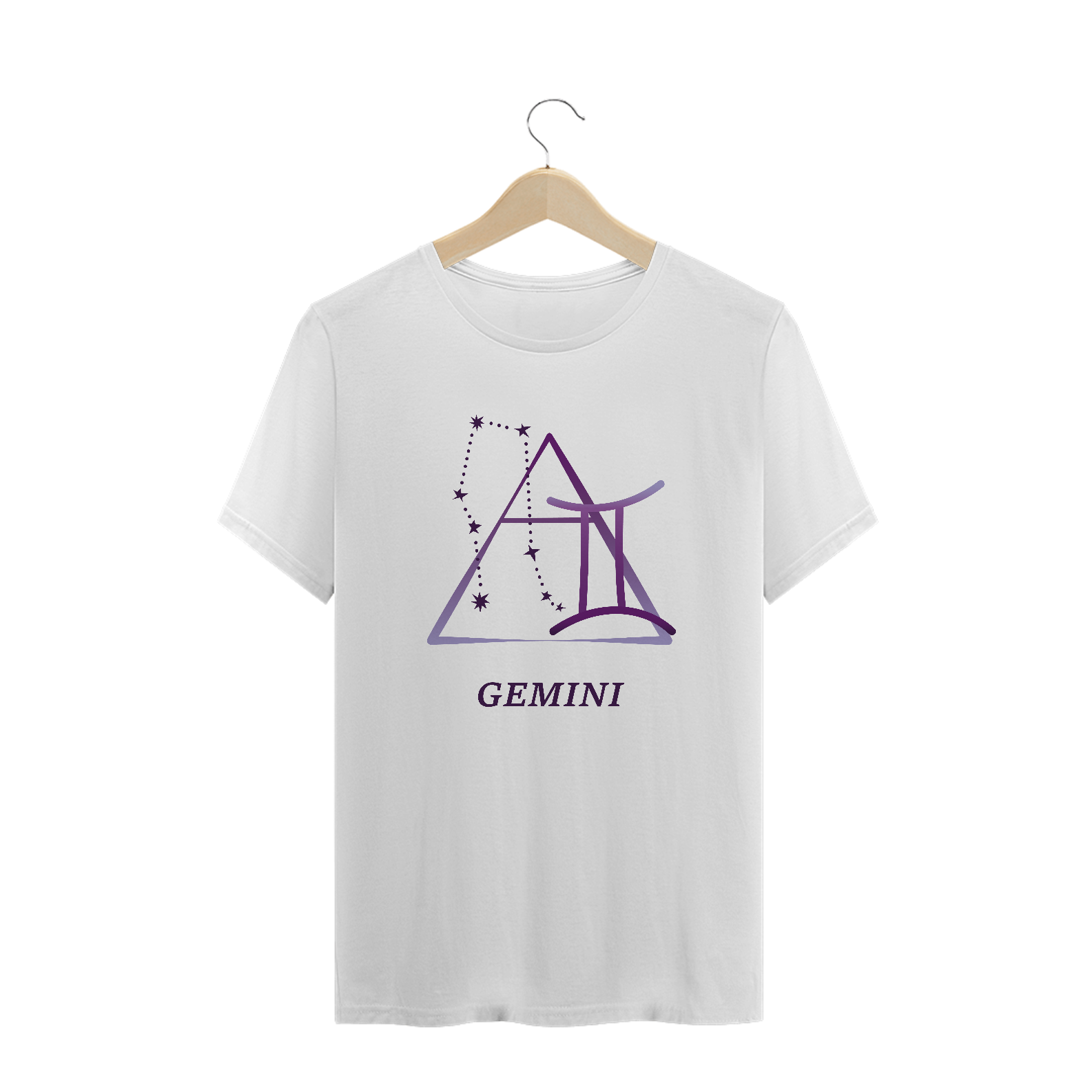 Nome do produto: Camiseta Signos - Gêmeos - Branca