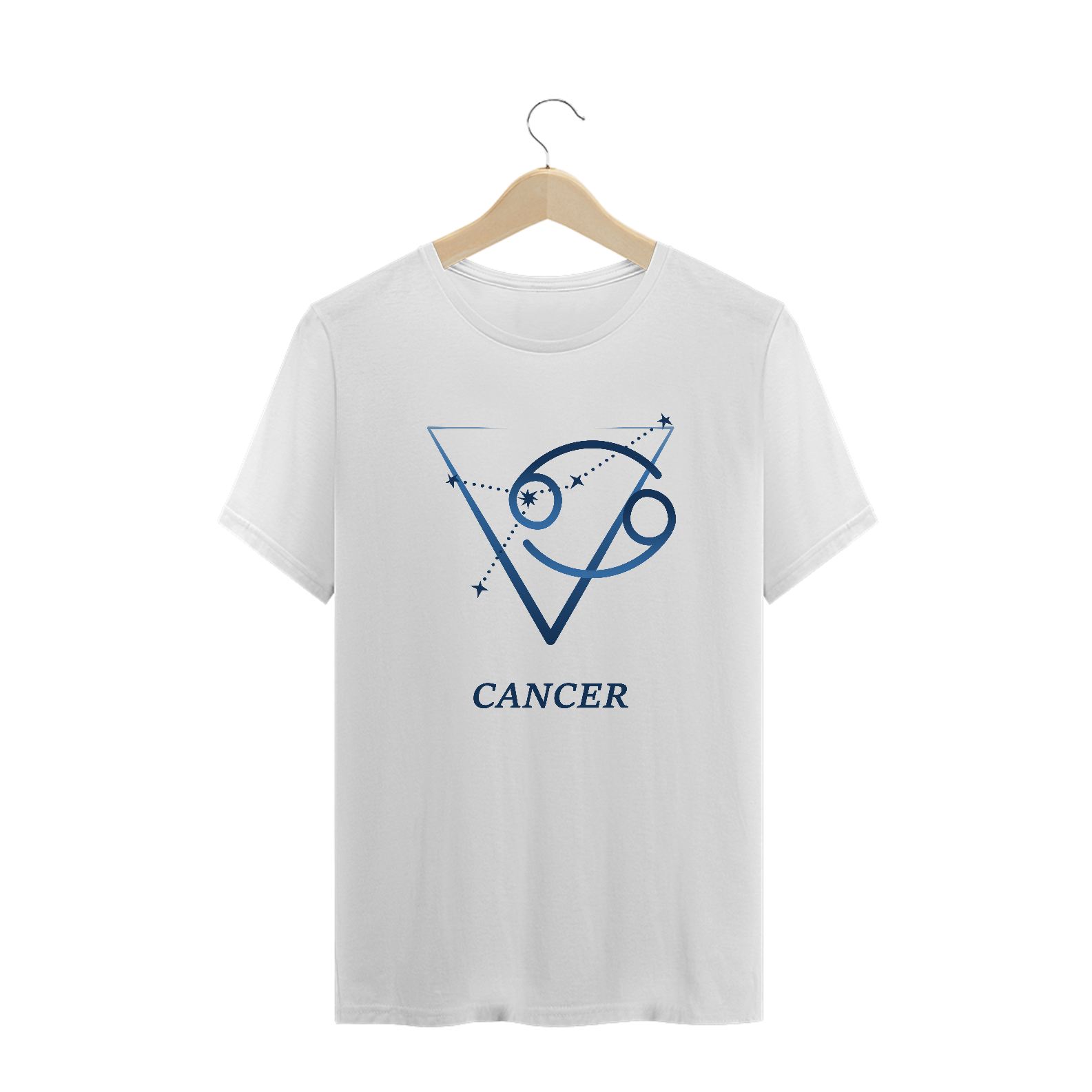 Nome do produto: Camiseta Signos - Câncer - Branca