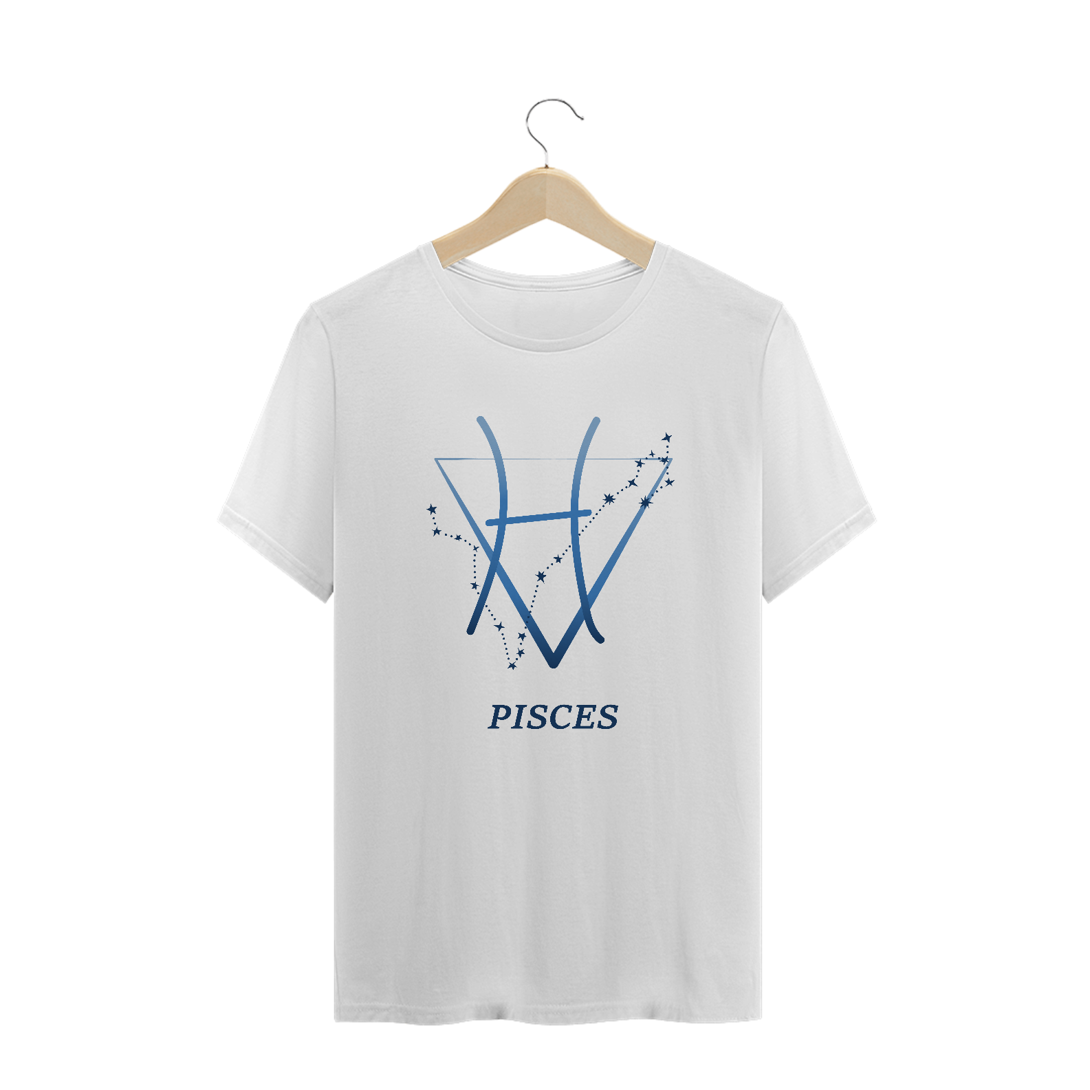 Nome do produto: Camiseta Signos - Peixes - Branca