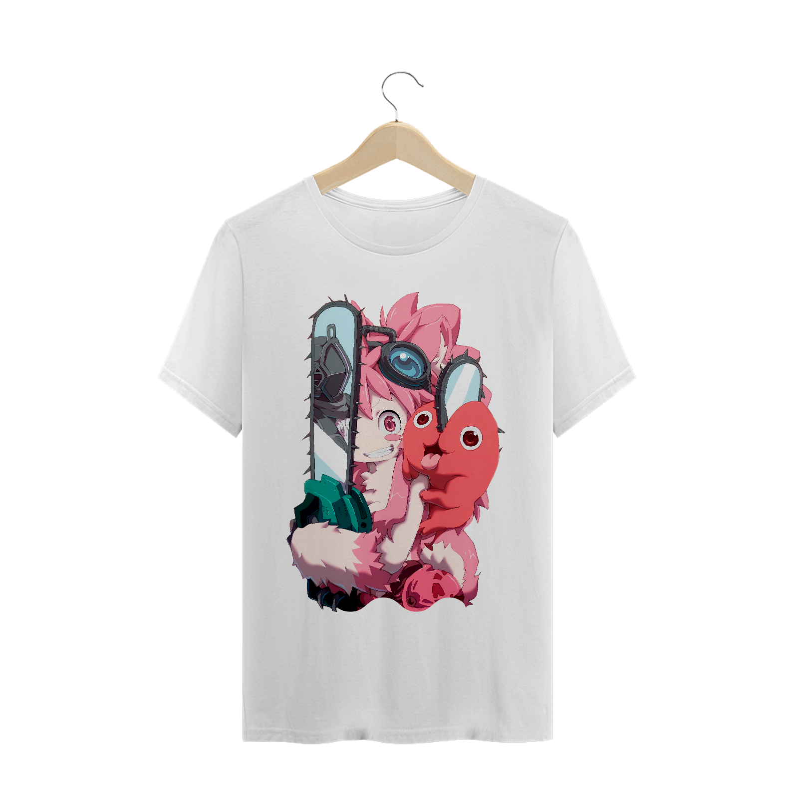 Nome do produto: Camiseta Made in Abyss e Pochita - Tecido Prime