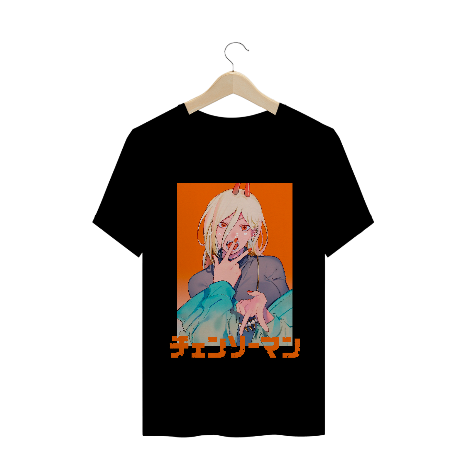 Nome do produto: Camiseta Power Chainsaw Man - Tecido Quality