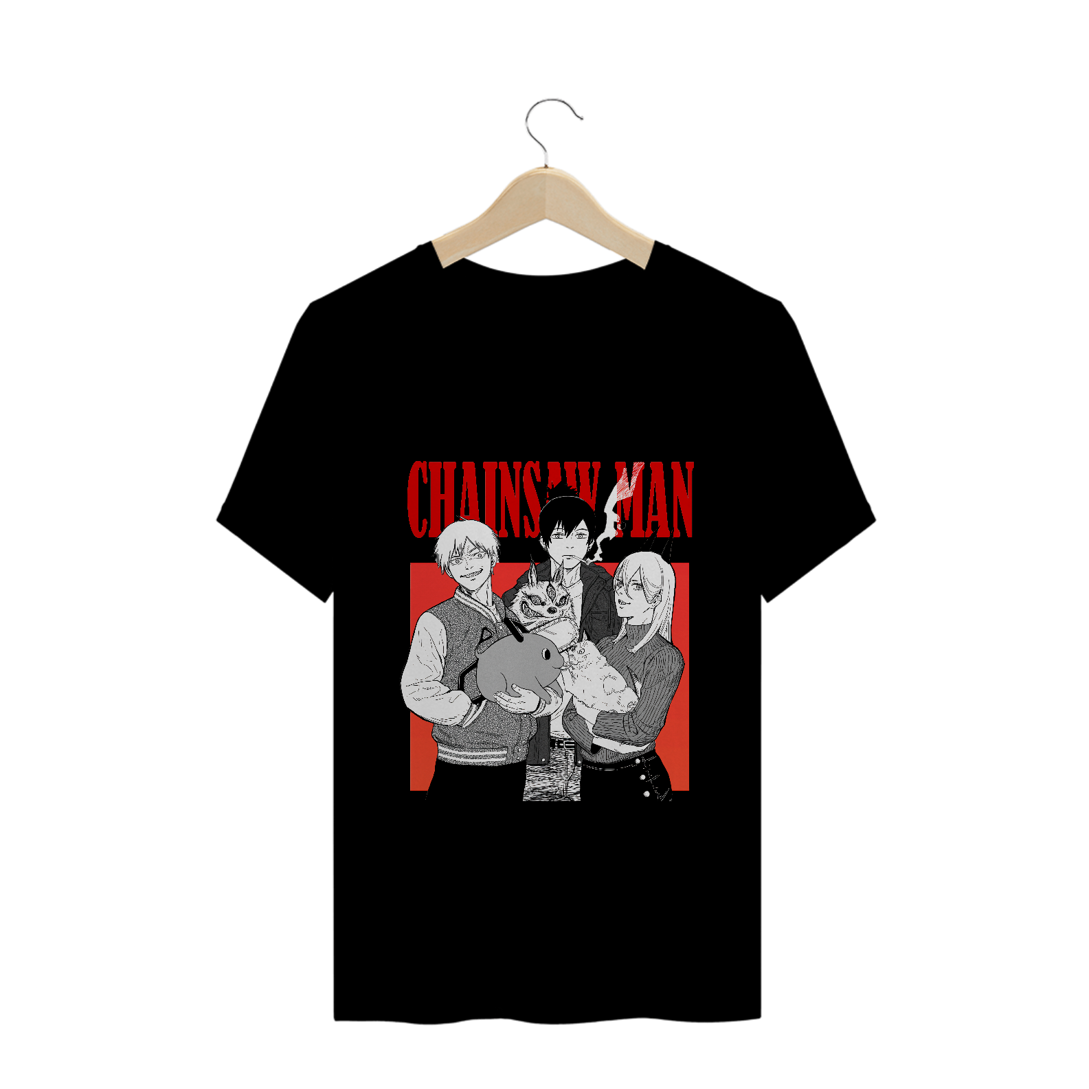 Nome do produto: Camiseta Chainsaw Man - Tecido Quality