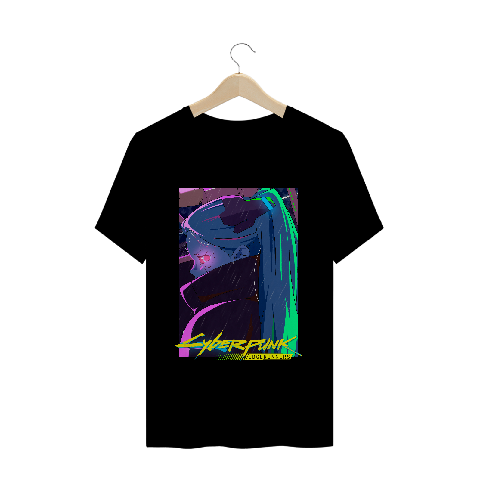 Nome do produto: Camiseta Rebecca Cyberpunk - Tecido Prime