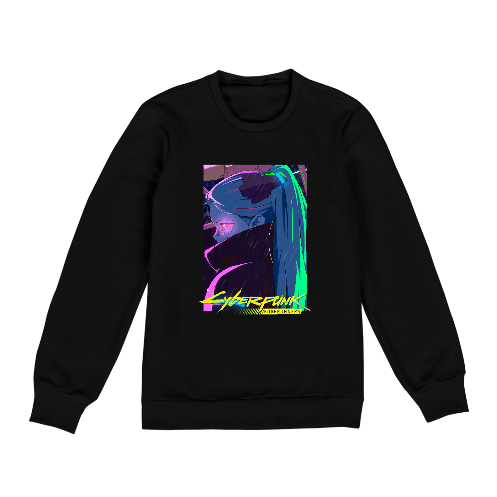 Nome do produto: Moletom Fechado Unissex Rebecca Cyberpunk