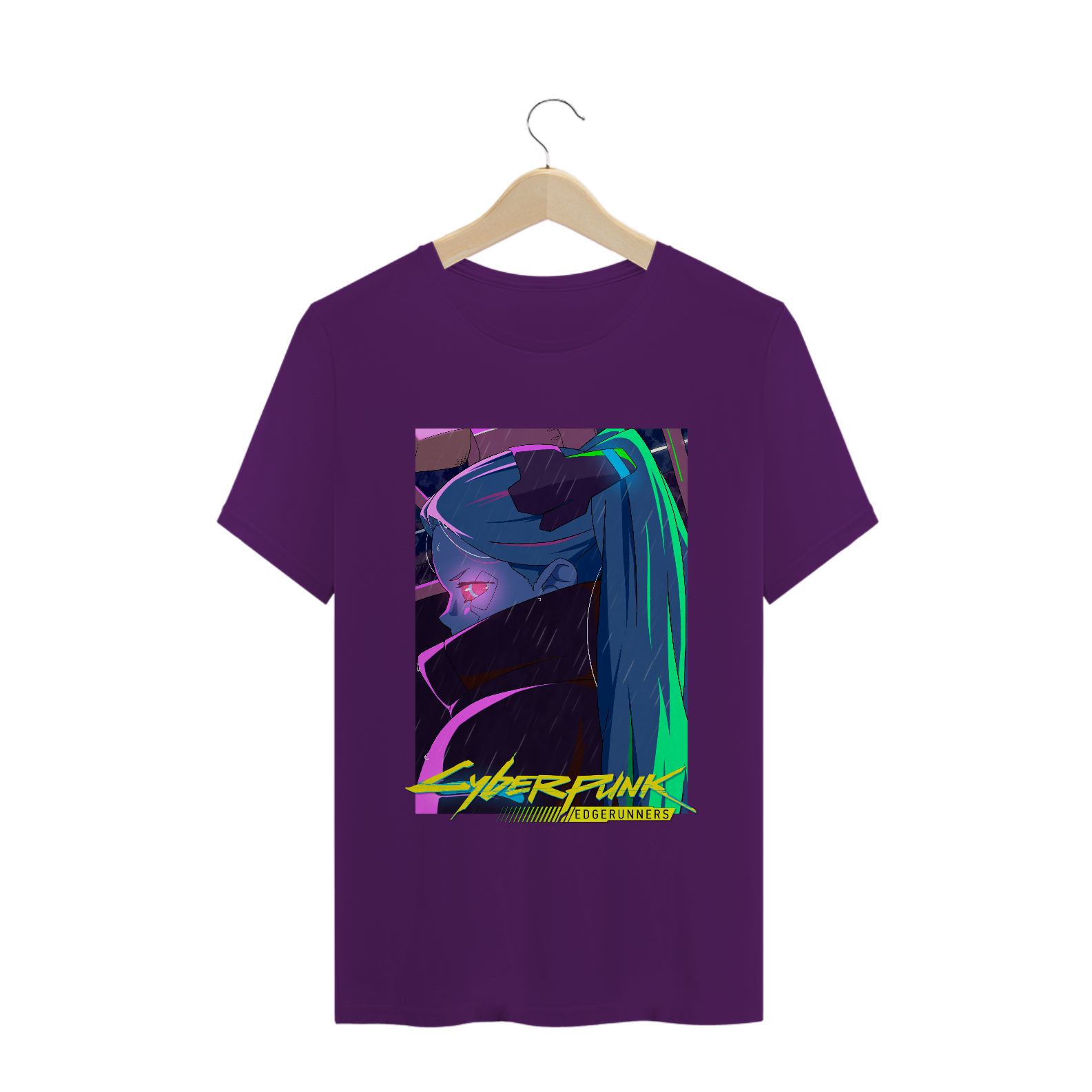 Nome do produto: Camiseta Rebecca Cyberpunk - Tecido Classic