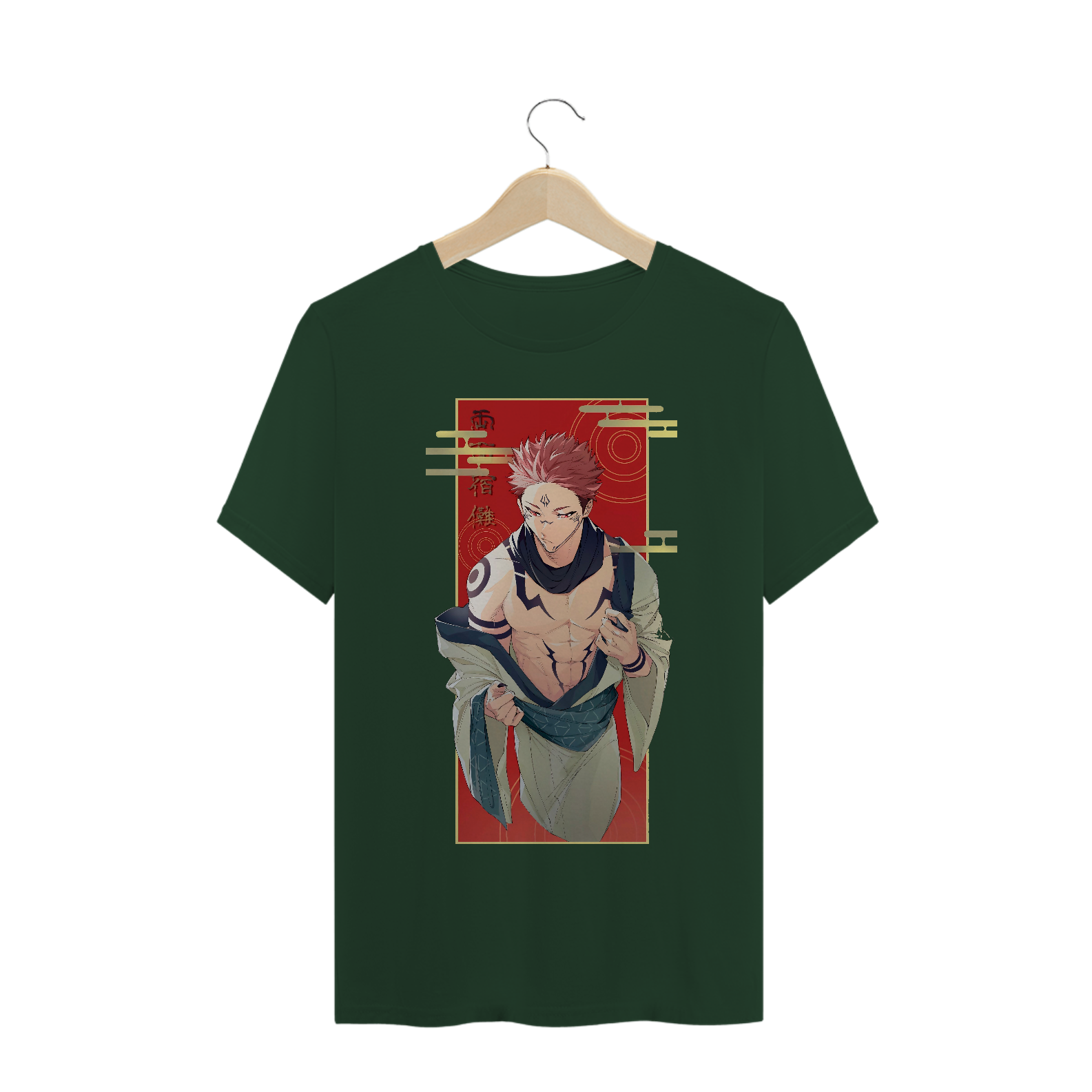 Nome do produto: Camiseta Yuji Itadori Sukuna Jujutsu Kaisen - Tecido Classic