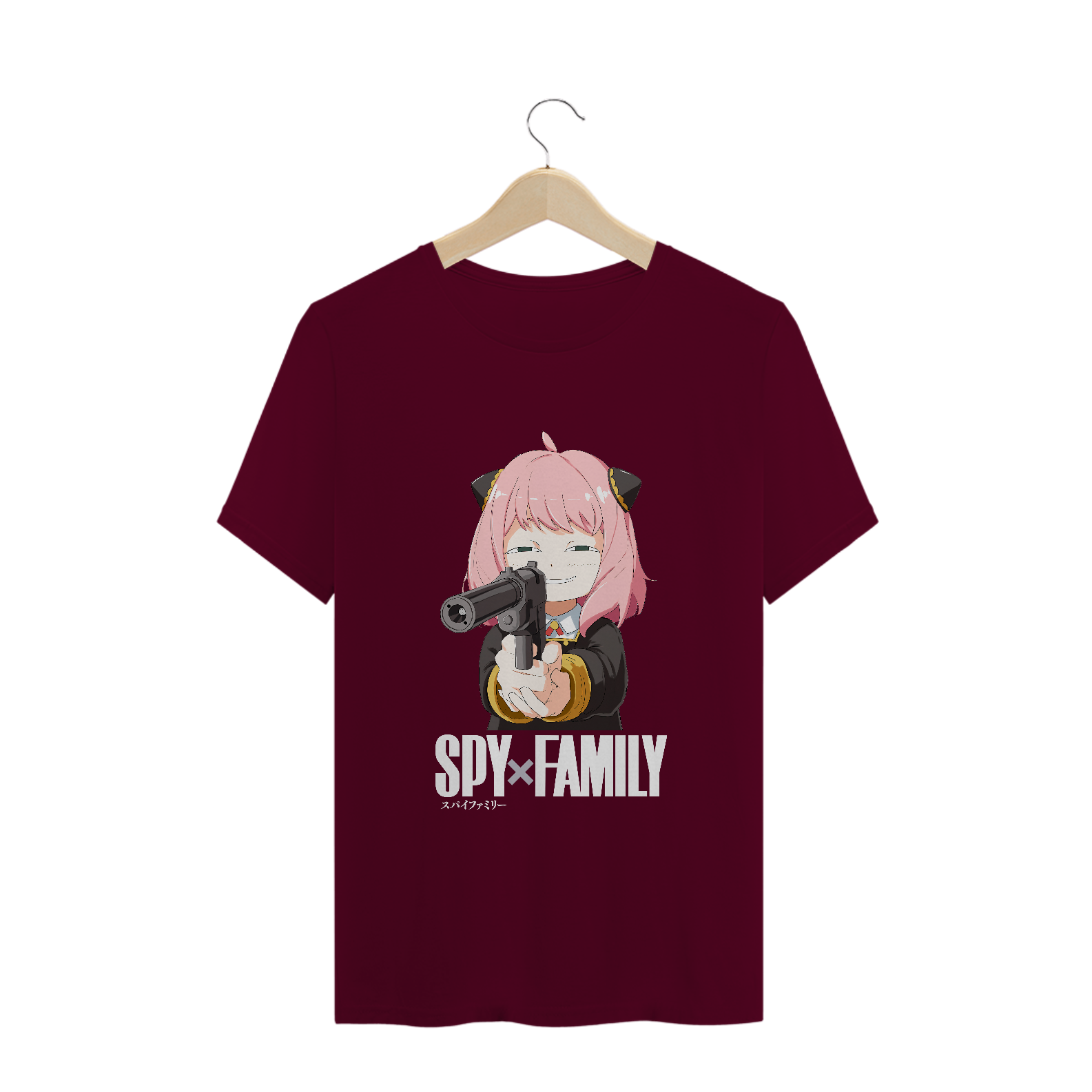 Nome do produto: Camiseta Anya Spy x Family Letra Branca - Tecido Quality