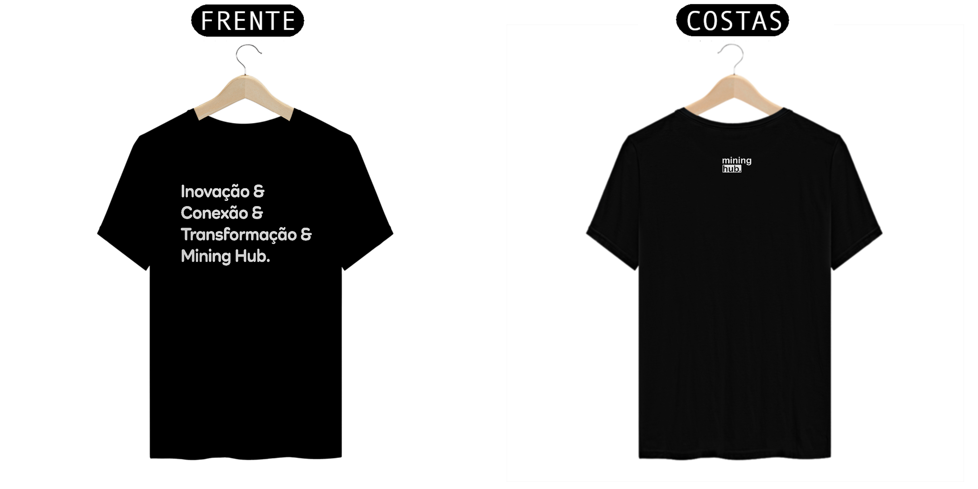 Nome do produto: T-shirt black — Inovação & MH