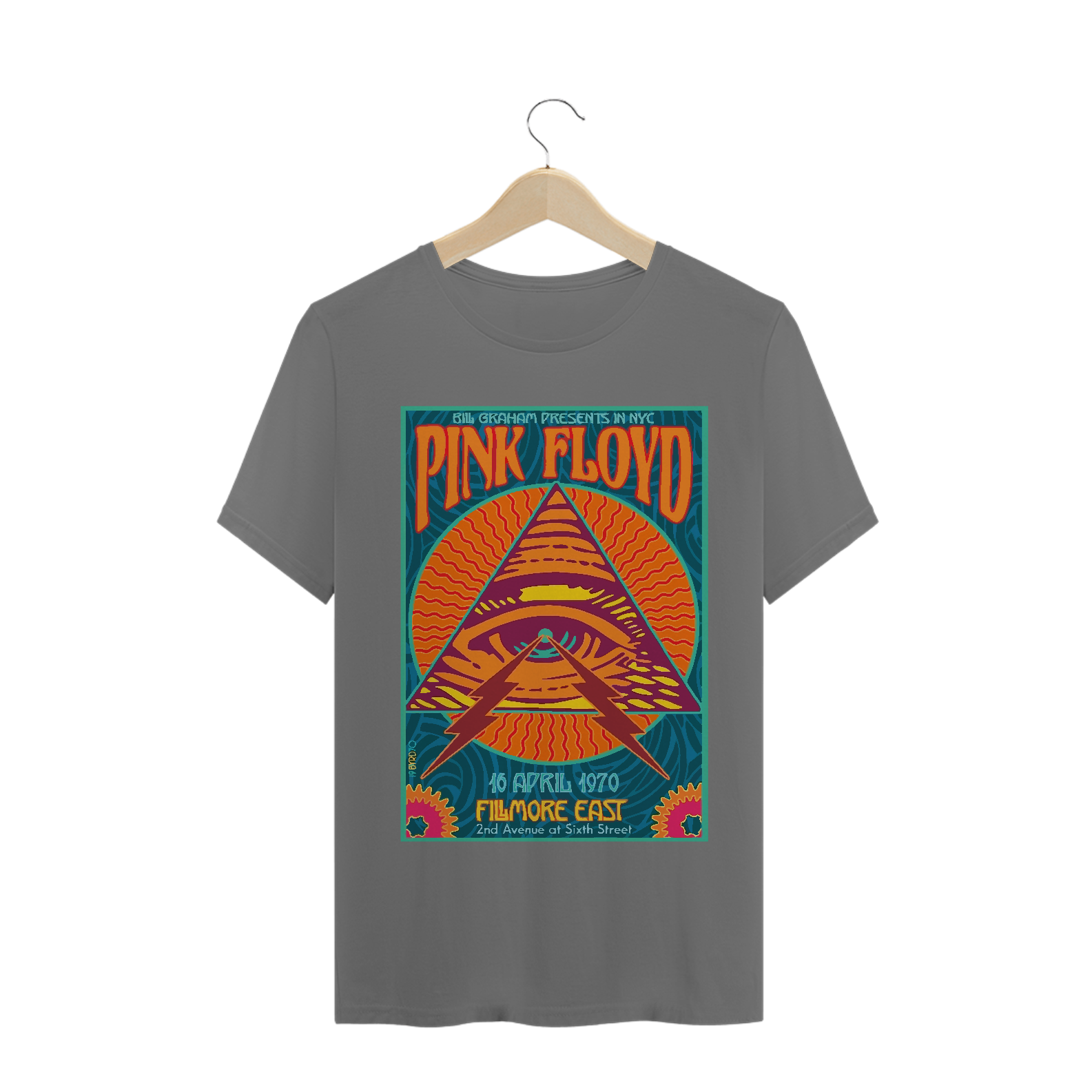 Nome do produto: PINK FLOYD - CAMISETA ESTONADA