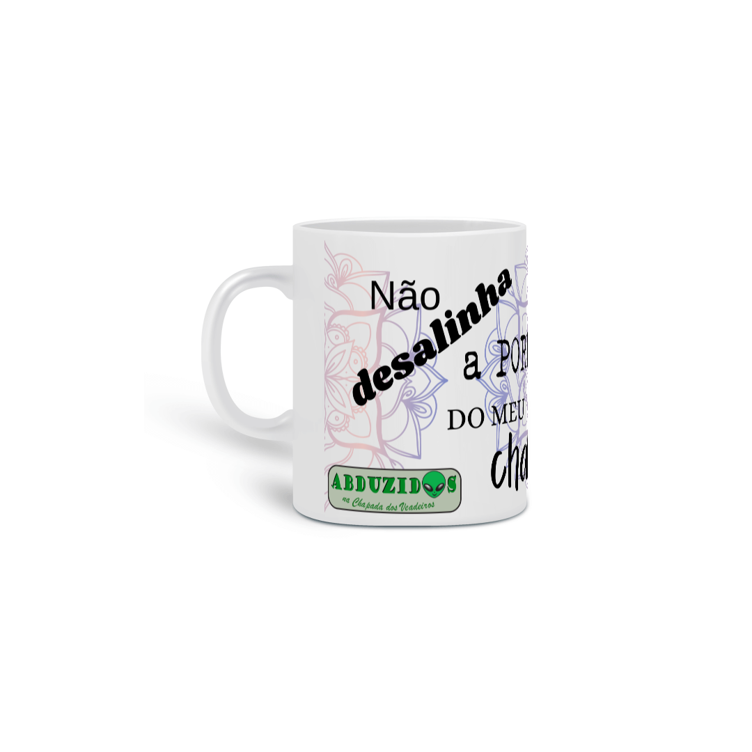 Nome do produto: Caneca de porcelana - Não Desalinha