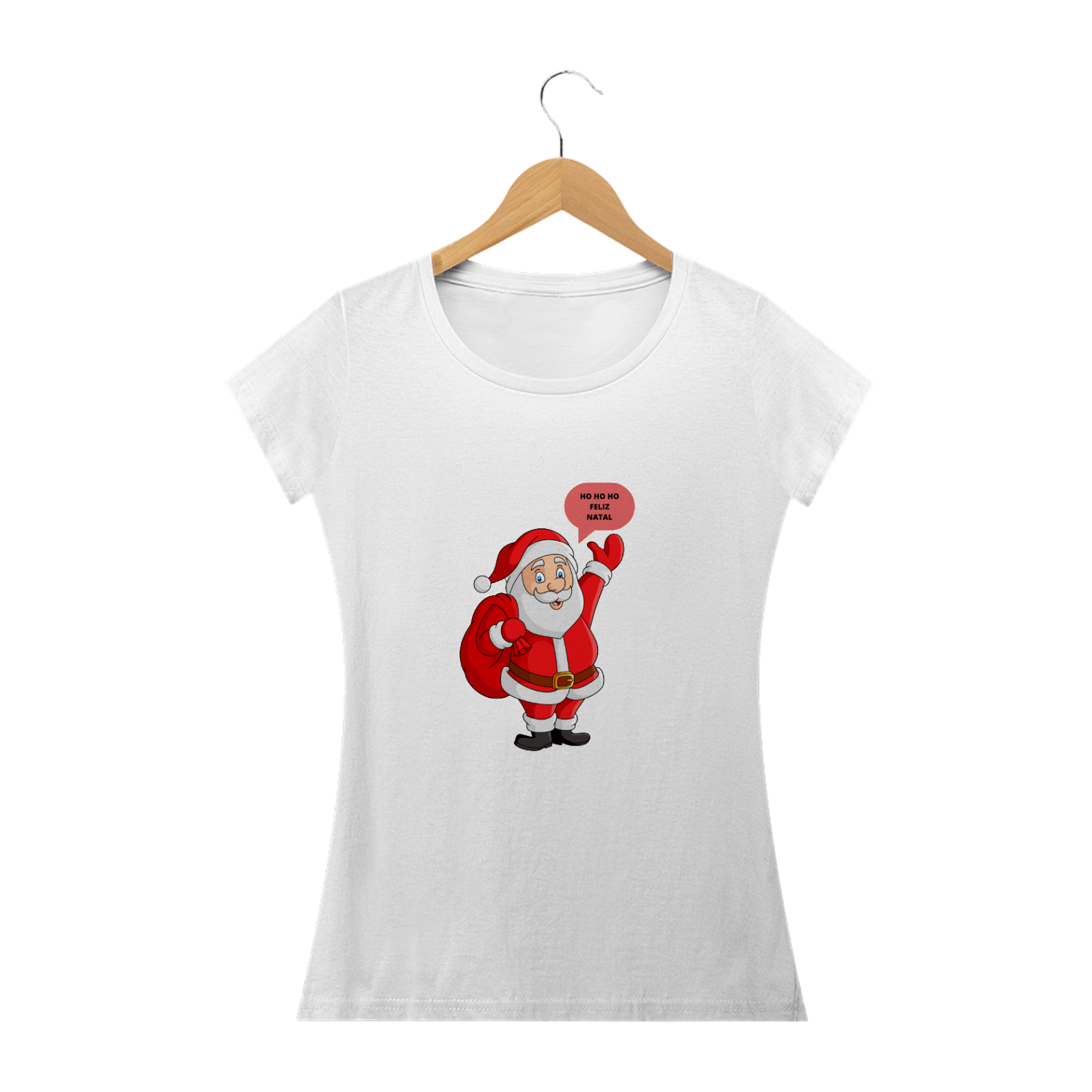 Nome do produto: CAMISA BABY LONG - PAPAI NOEL