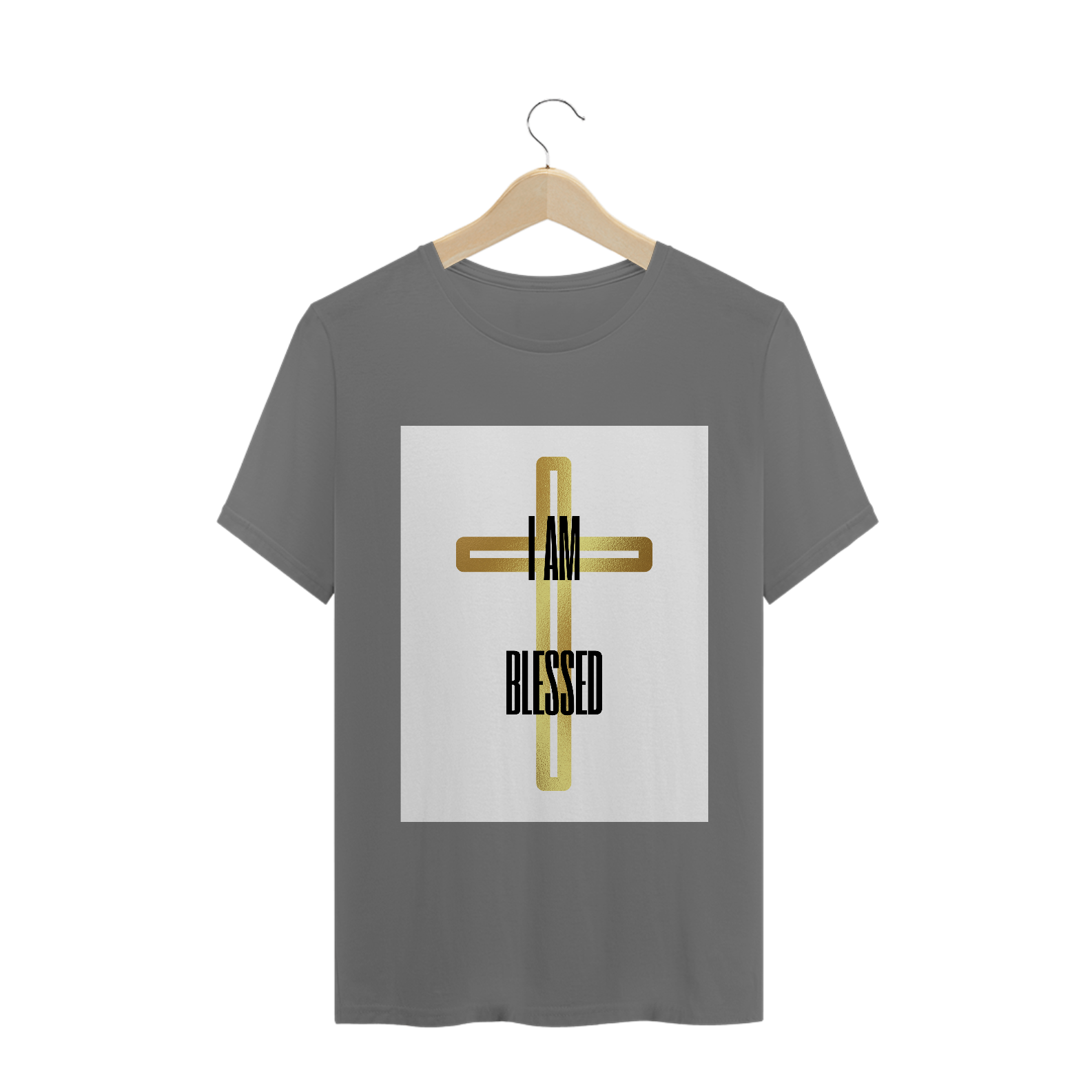 Nome do produto: CAMISA T-SHIRT ESTORNADA - I AM BLESSED