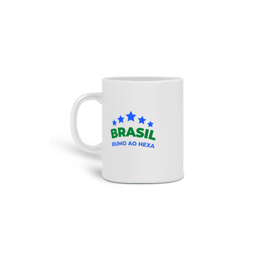 Nome do produto: CANECA - BRASIL RUMO AO HEXA