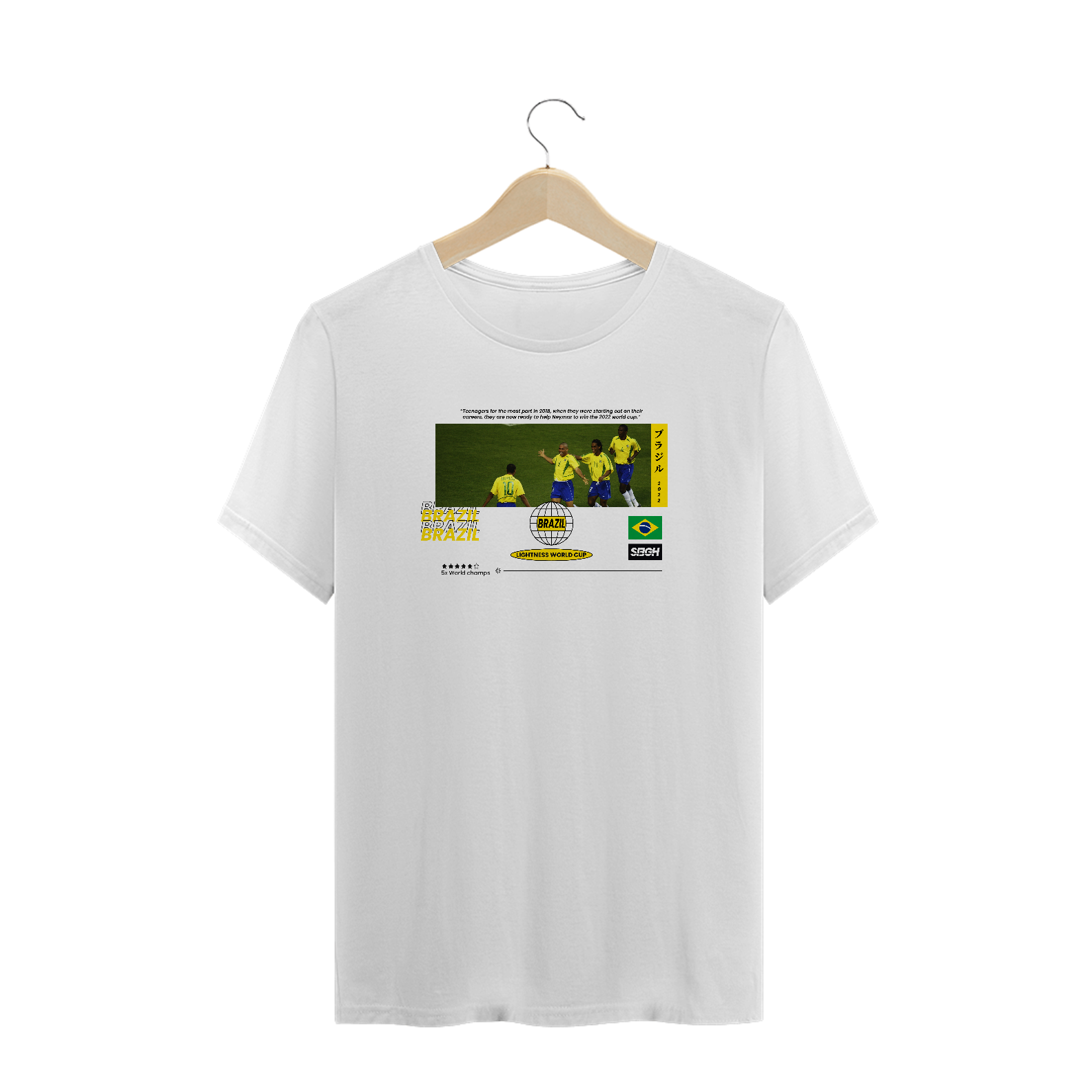 Nome do produto: CAMISETA WORLD CUP 2022 BRASIL