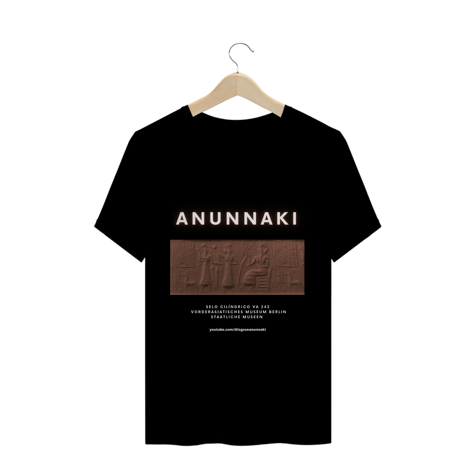 Nome do produto: Camiseta Anunnaki Selo VA 243 Museu Preta
