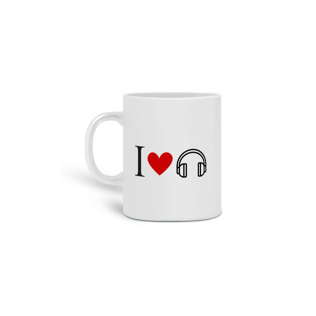 Nome do produto: Caneca - Eu amo música