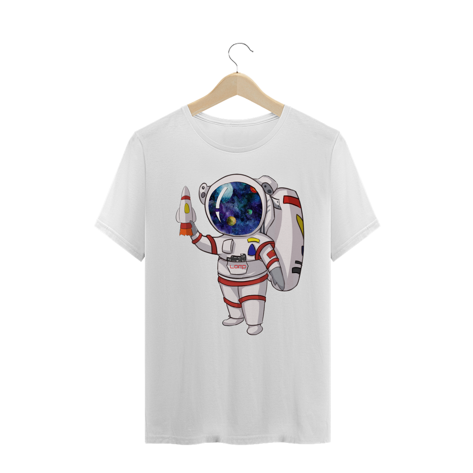 Nome do produto: Camiseta Algodão LAMP Astronauta 