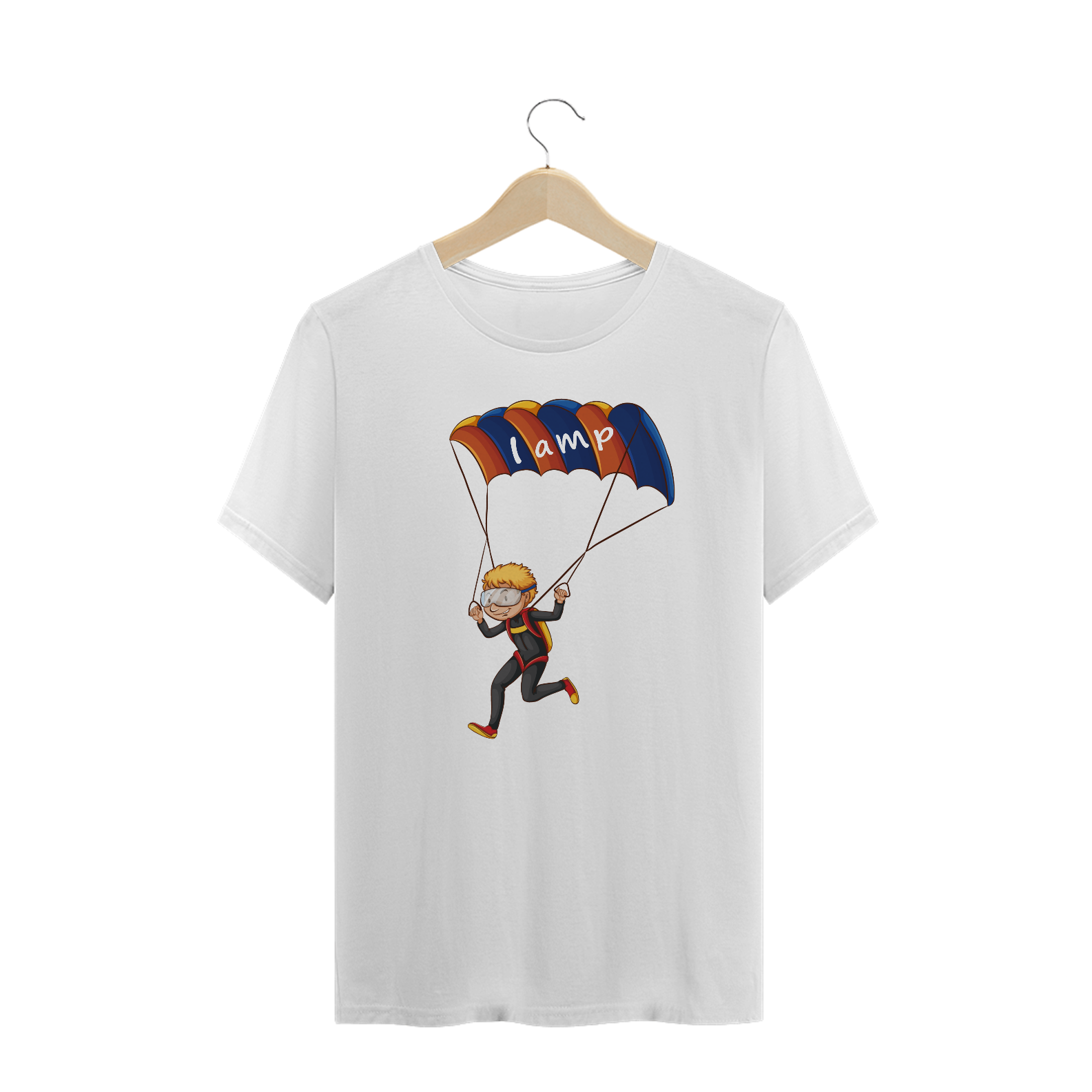 Nome do produto: Camiseta Algodão LAMP Paraquedas
