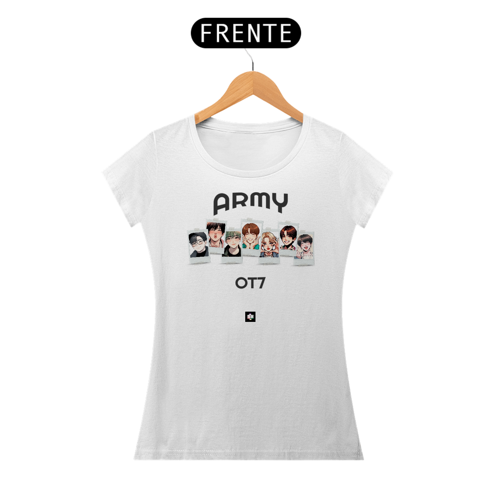 Nome do produto: BABY LONG PRIME QUOTES ARMY OT7 BP