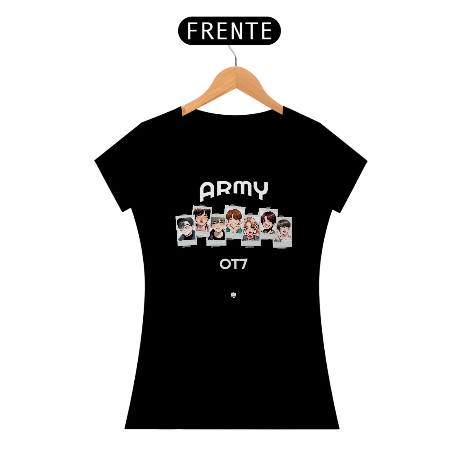 Nome do produto: BABY LONG PRIME QUOTES ARMY OT7 PB