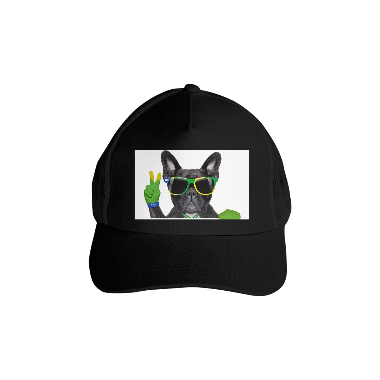 Nome do produto: BONÉ  ESTAMPA DOG BRASILEIRO COM TELA