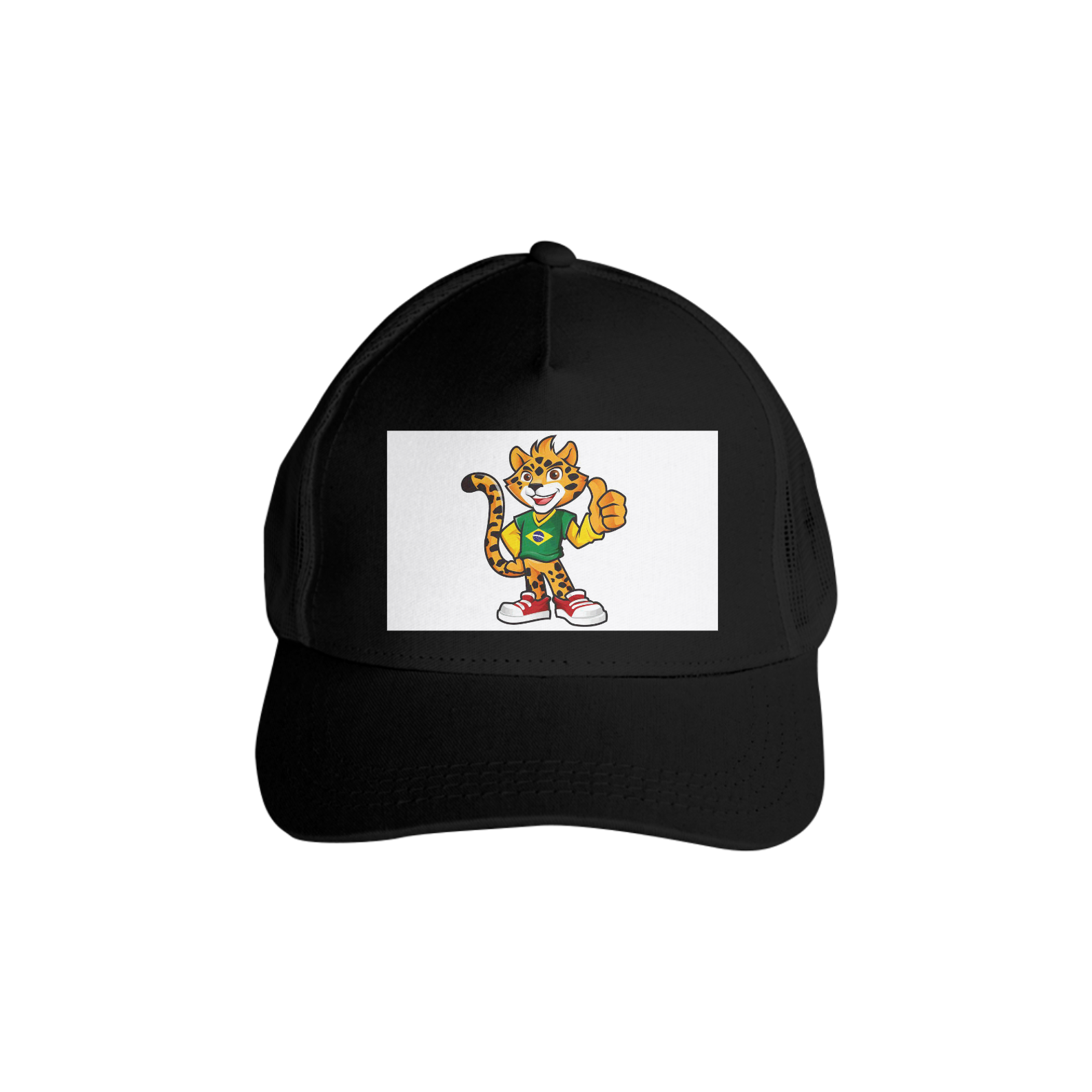 Nome do produto: BONÉ COM TELA  ESTAMPA MASCOTE DA COPA  