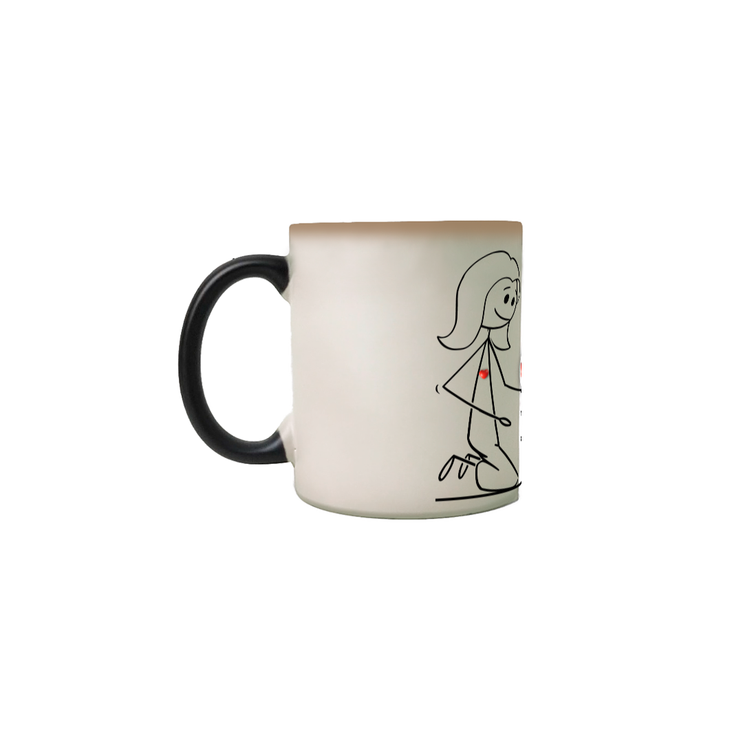Nome do produto: Caneca Mágica Amor de Mãe Transbordando