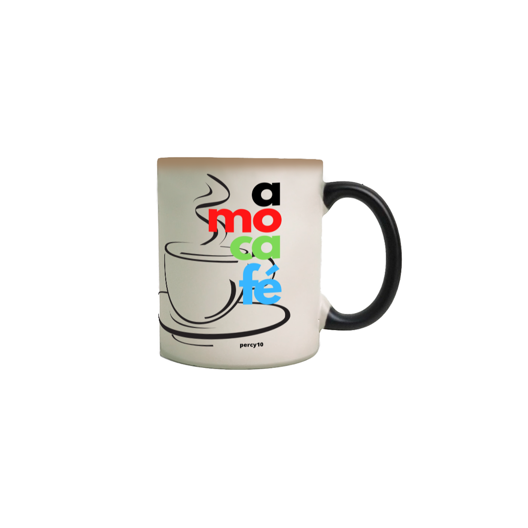 Nome do produto: Caneca Personalizada Amo Café