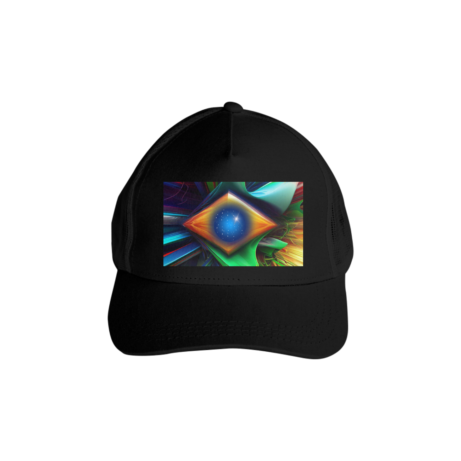 Nome do produto: Boné Estampado Modelo Americano Bandeira Nacional