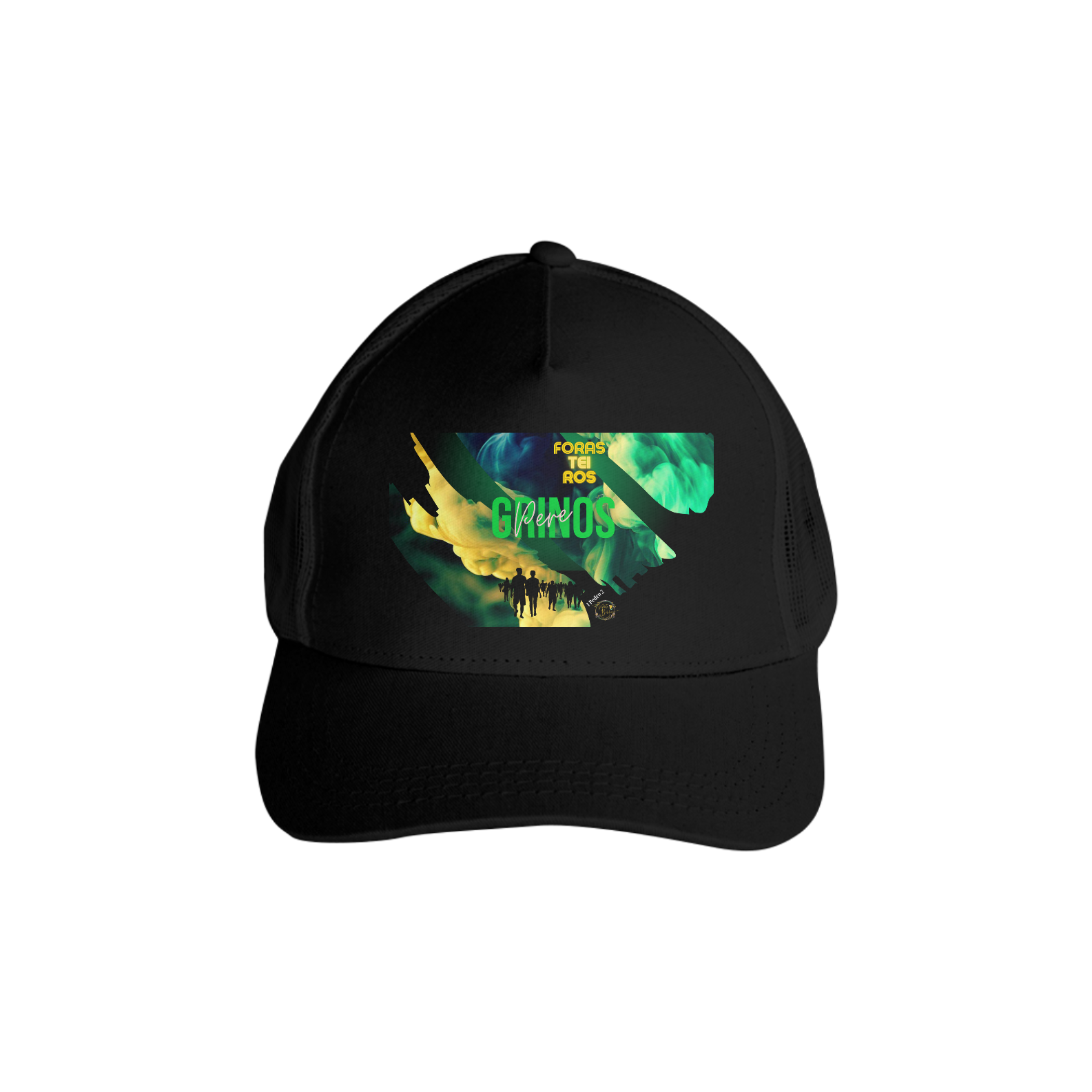 Nome do produto: Boné Estampado Modelo Americano Forasteiros Peregrinos