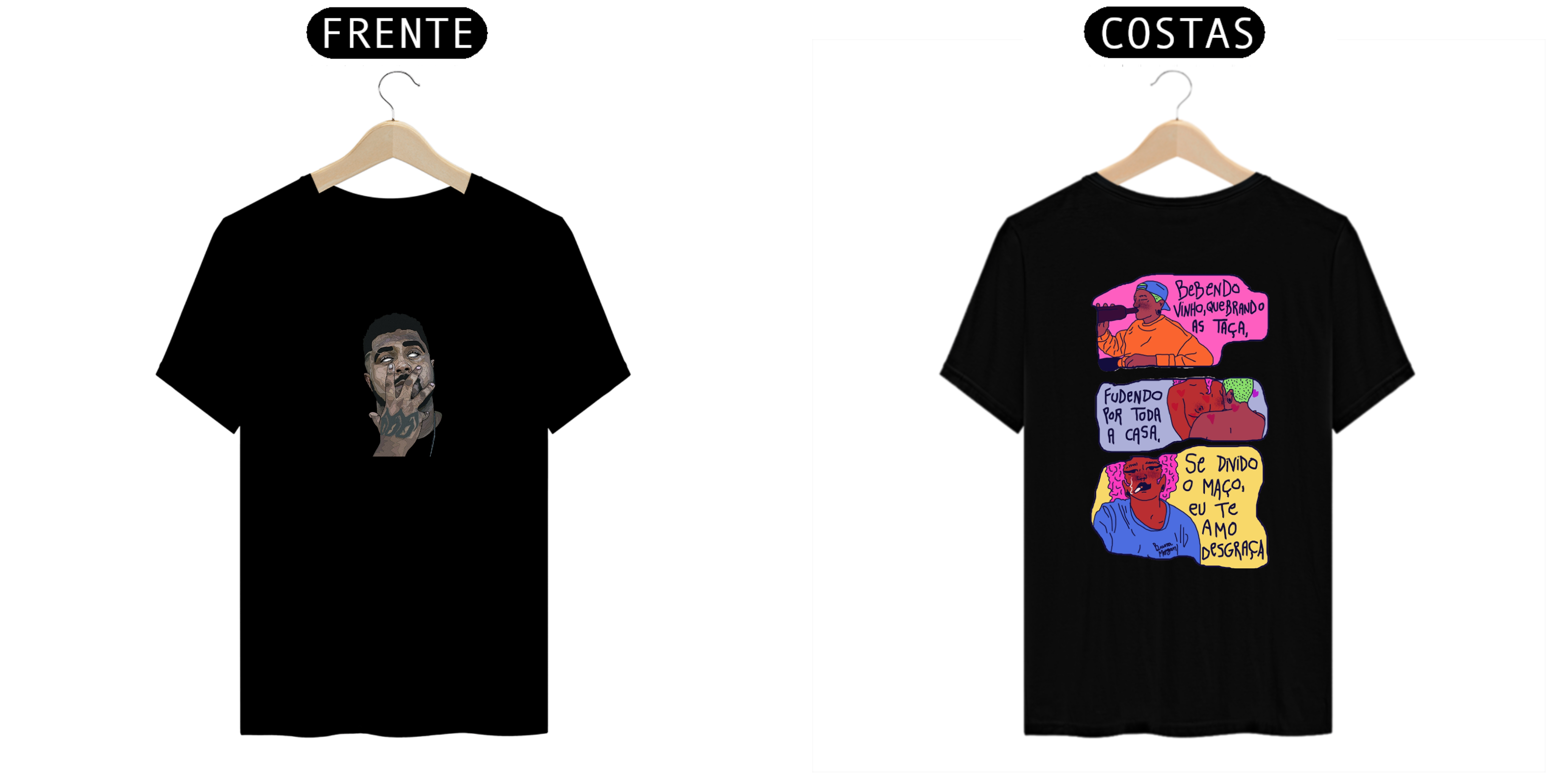 Nome do produto: Camiseta Baco Exu do Blues