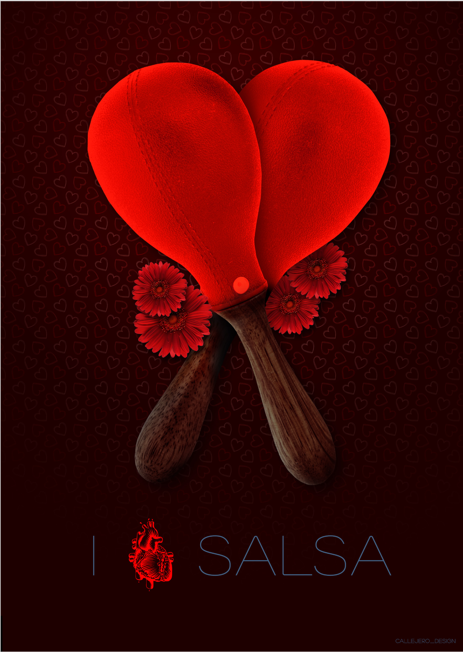 I Love Salsa Poster