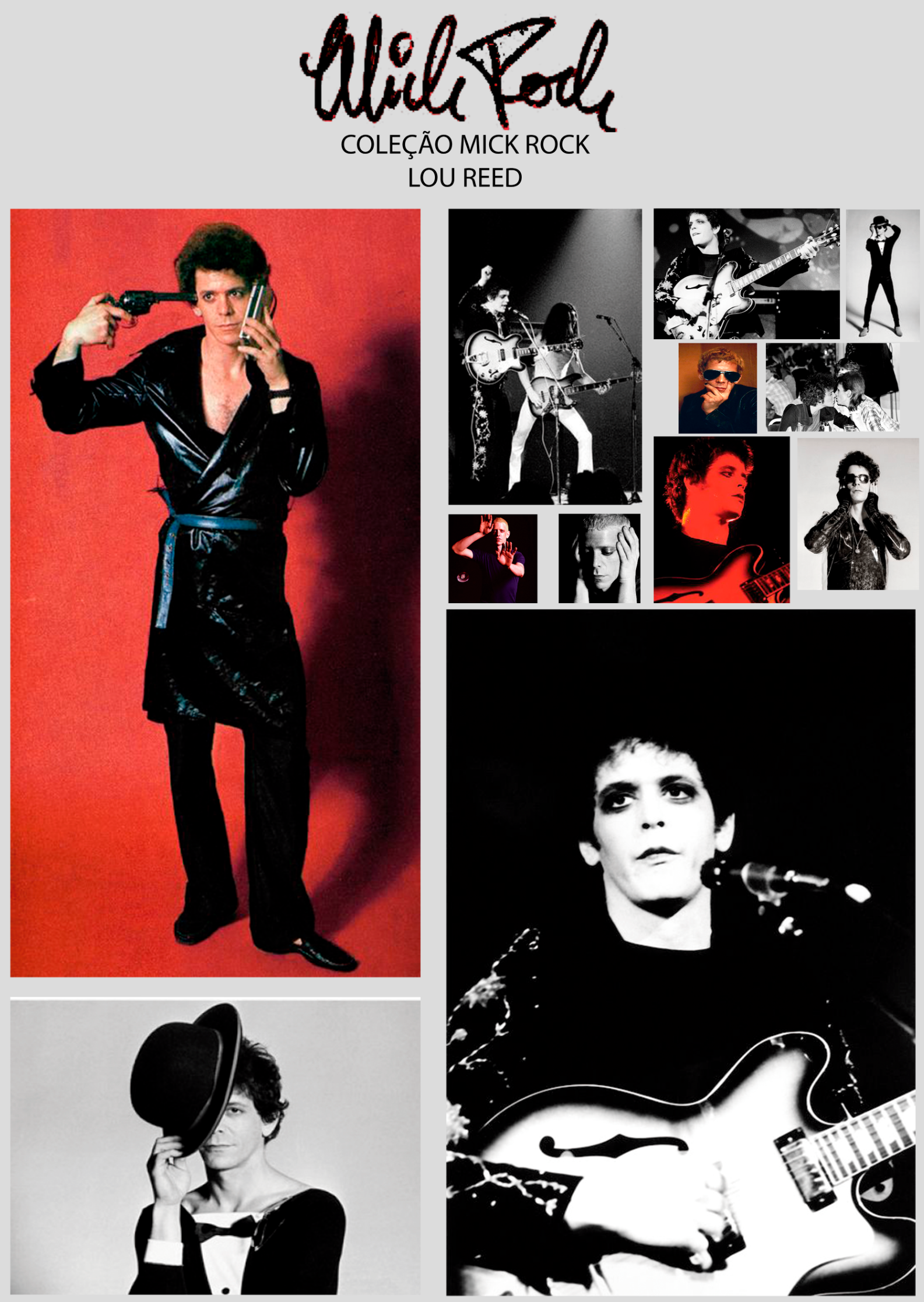 Nome do produto: Mick Rock - Lou Reed - Poster