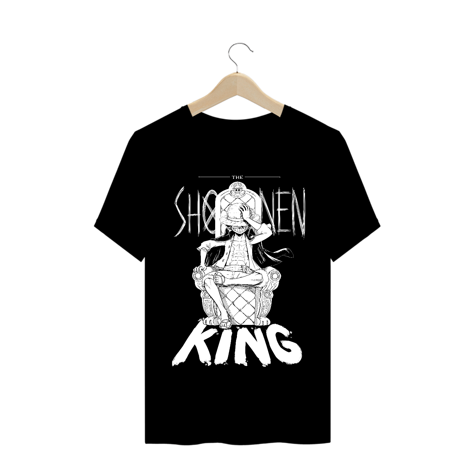 Nome do produto: One Piece - Luffy Rei (Classic Estampa Branca)