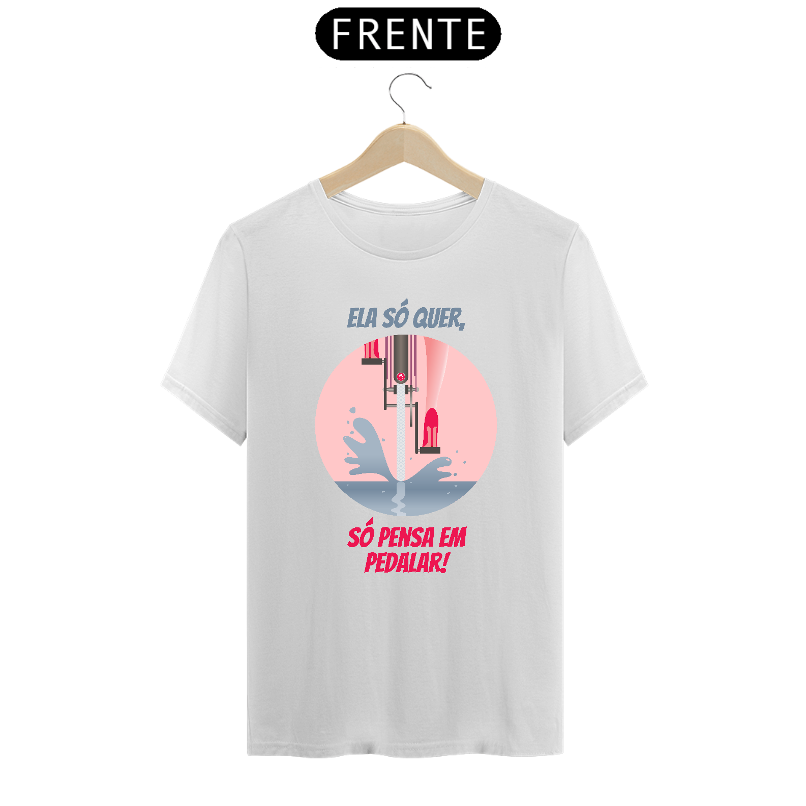 Nome do produto: Camiseta prime SÓ PENSA EM PEDALAR