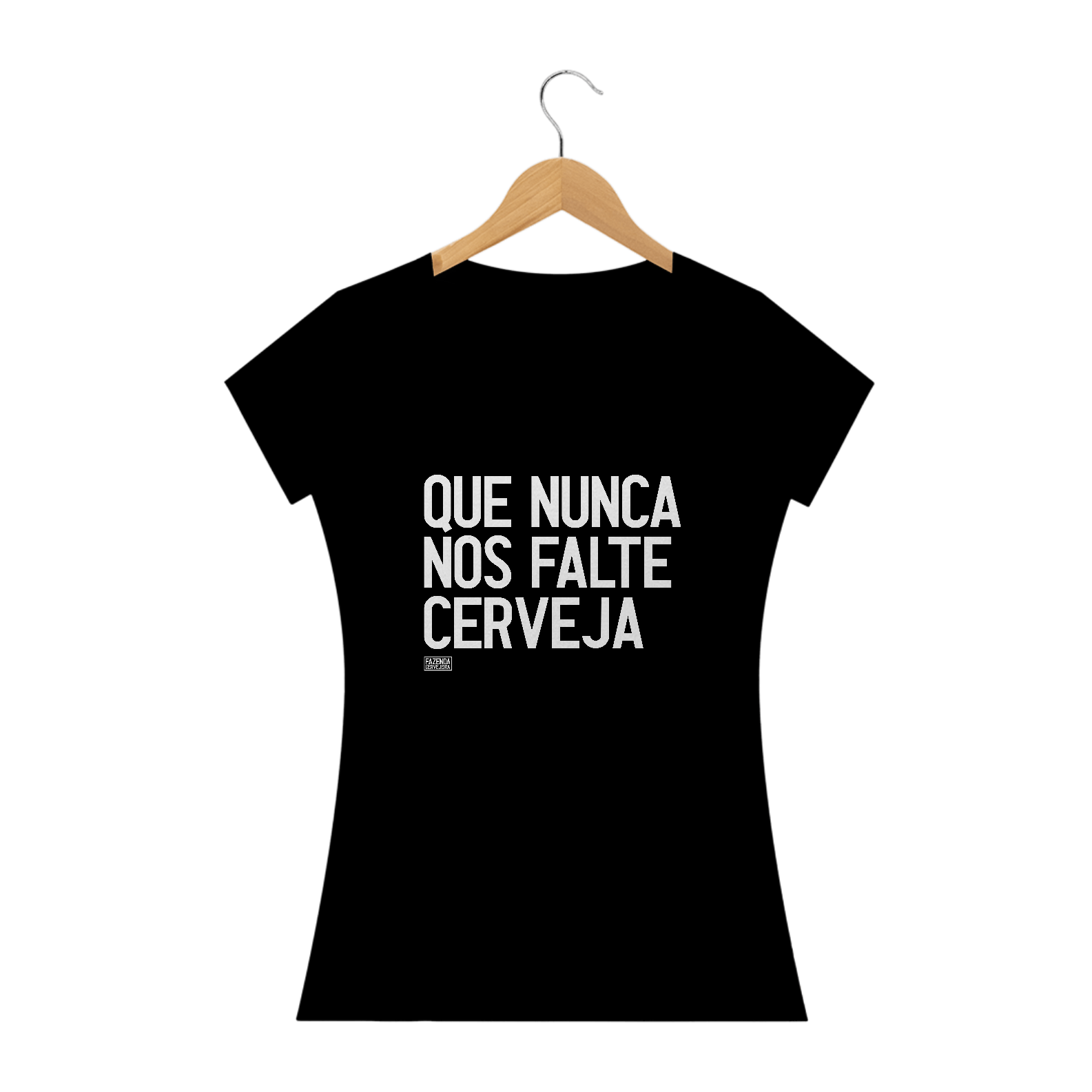 Nome do produto: Camiseta Baby Long - Que nunca nos falte cerveja