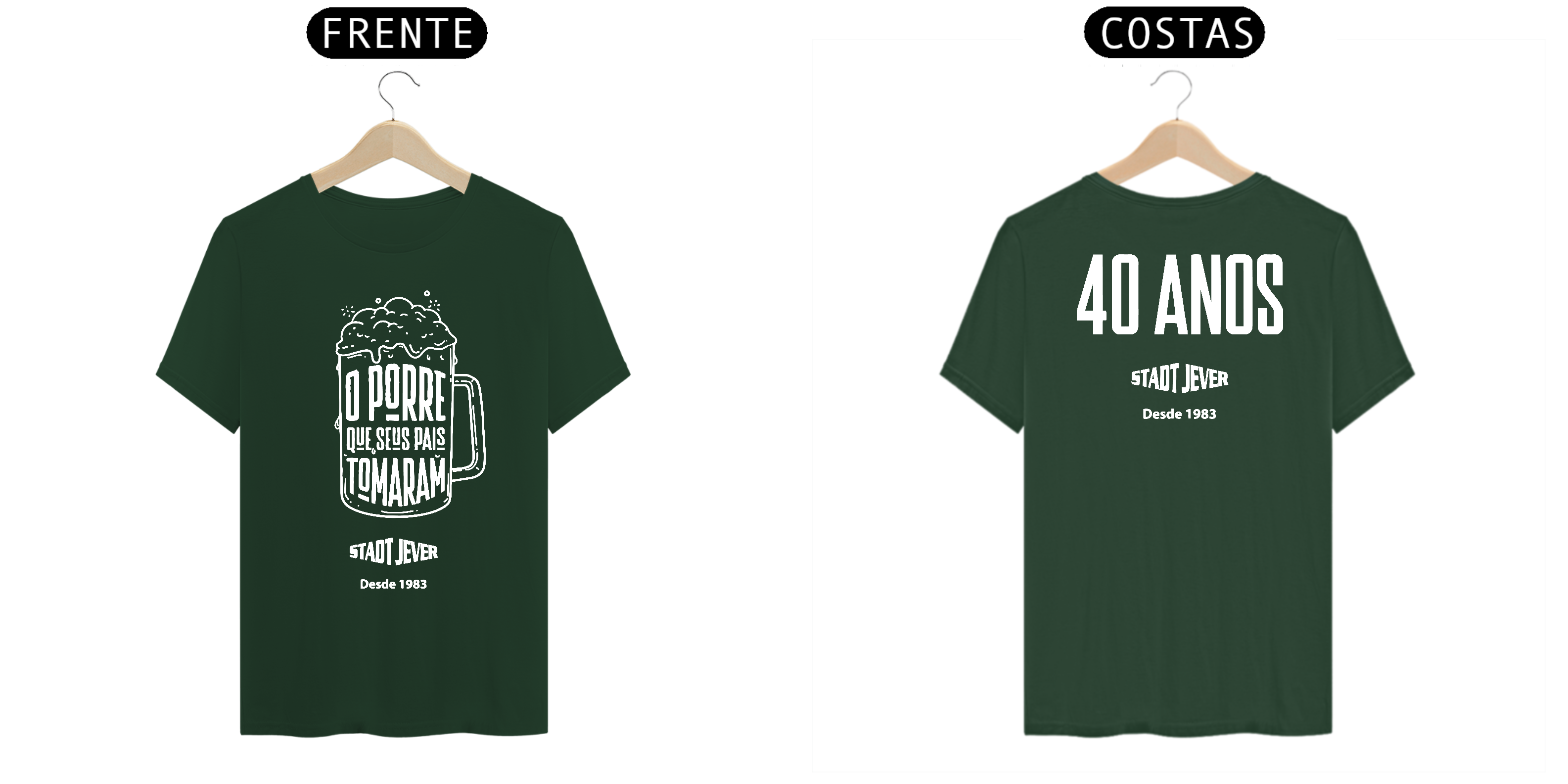 Nome do produto: Camiseta Stadt Jever - O porre que seus pais tomaram