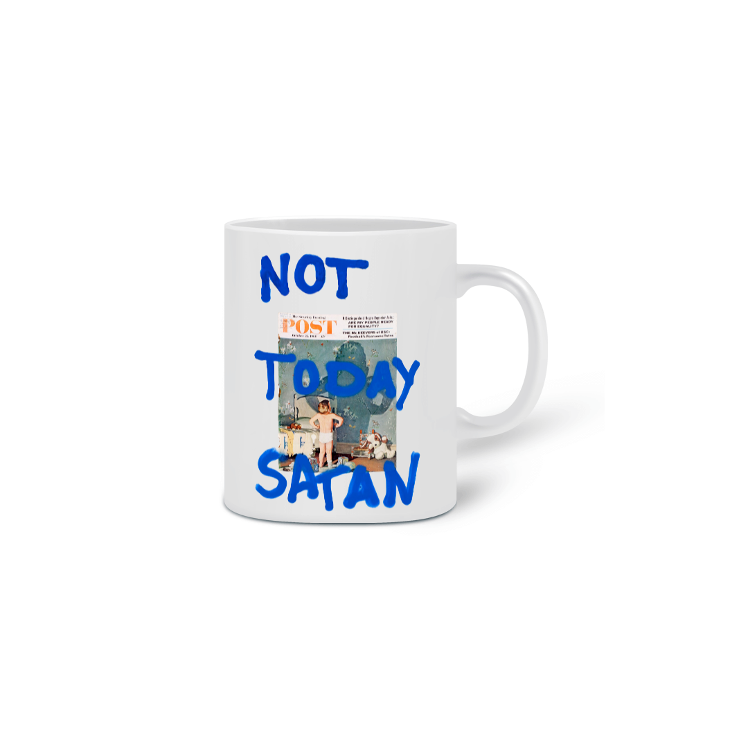 Nome do produto: CANECA - NOT TODAY SATAN